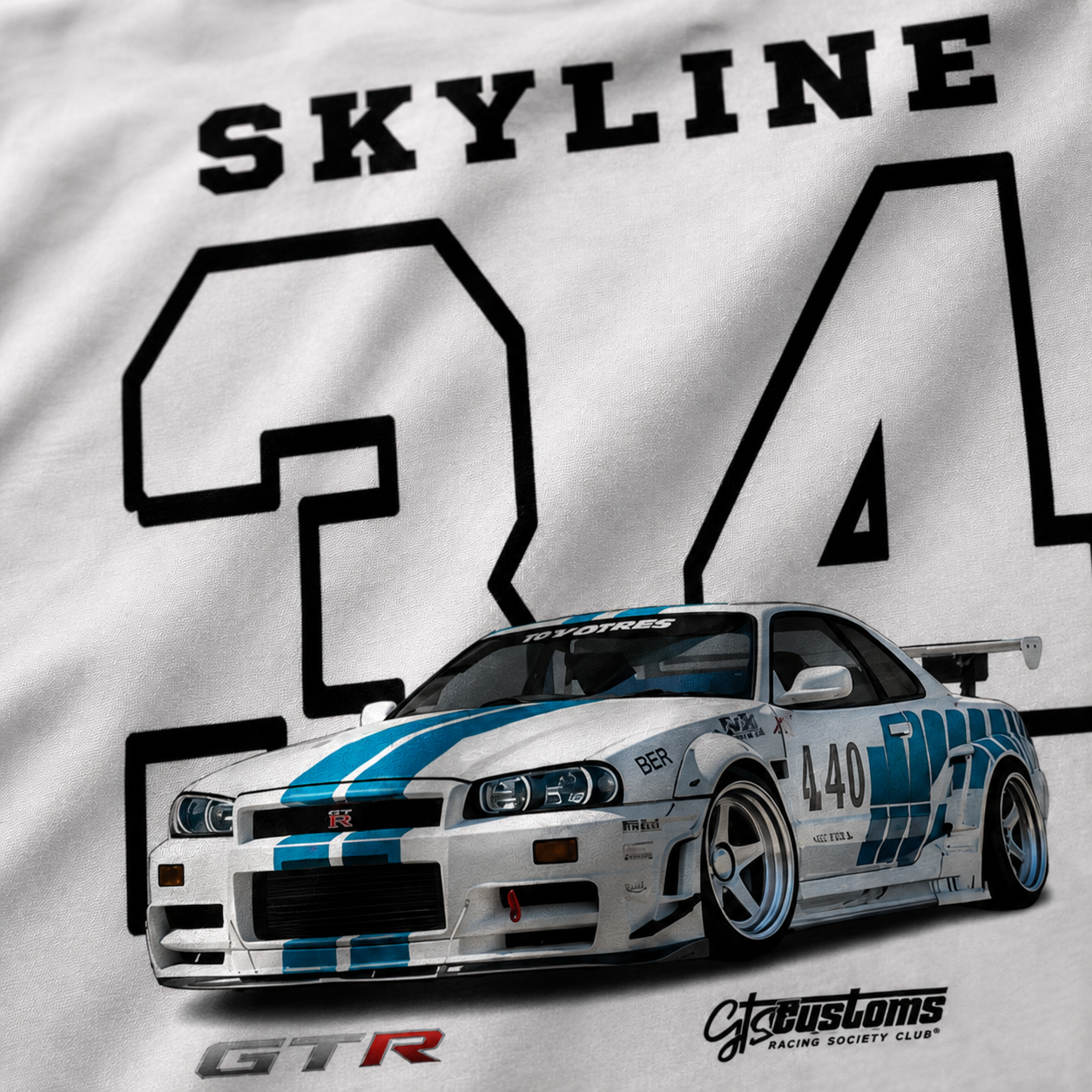 Camiseta Oversized Brasil - Skyline R34