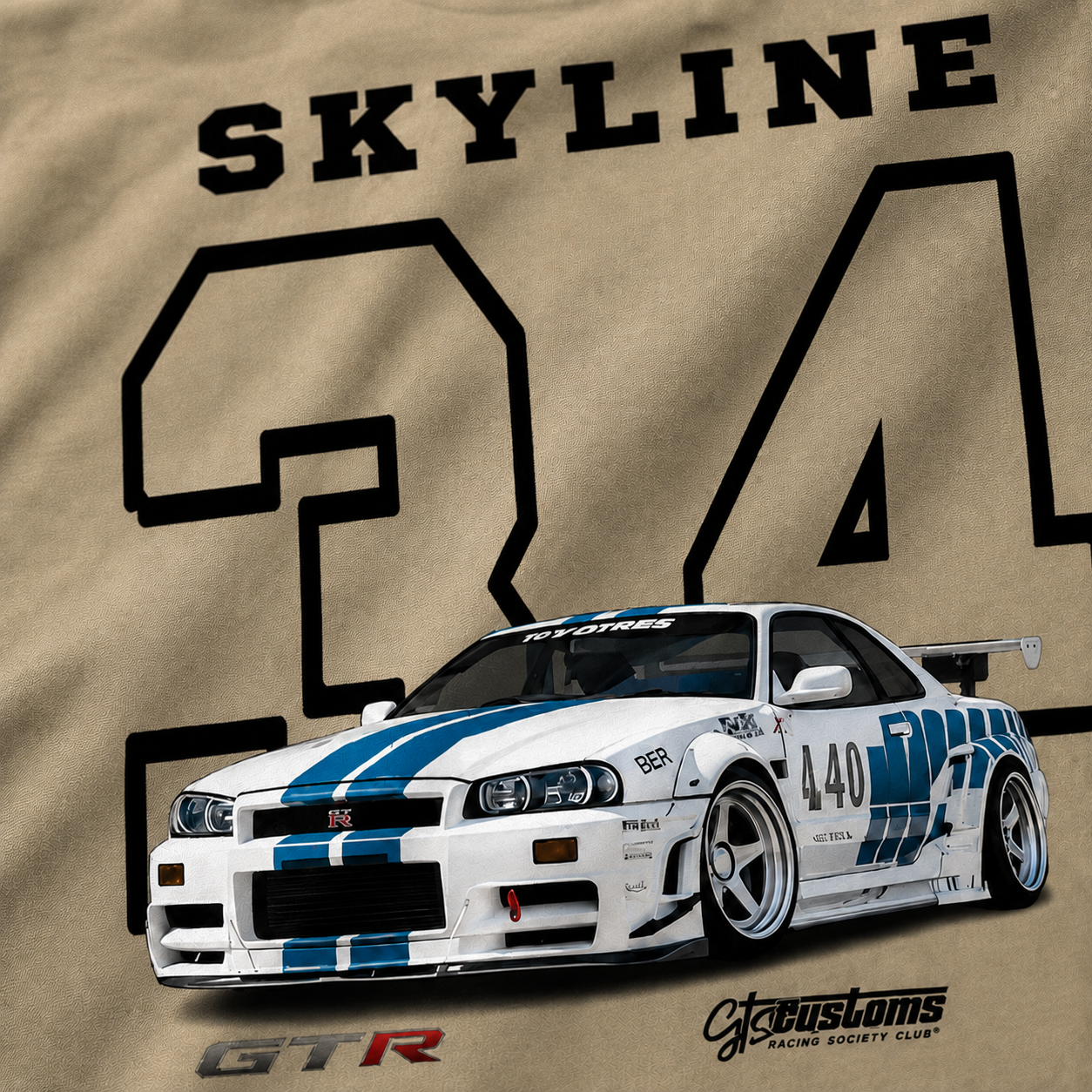Camiseta Oversized Brasil - Skyline R34