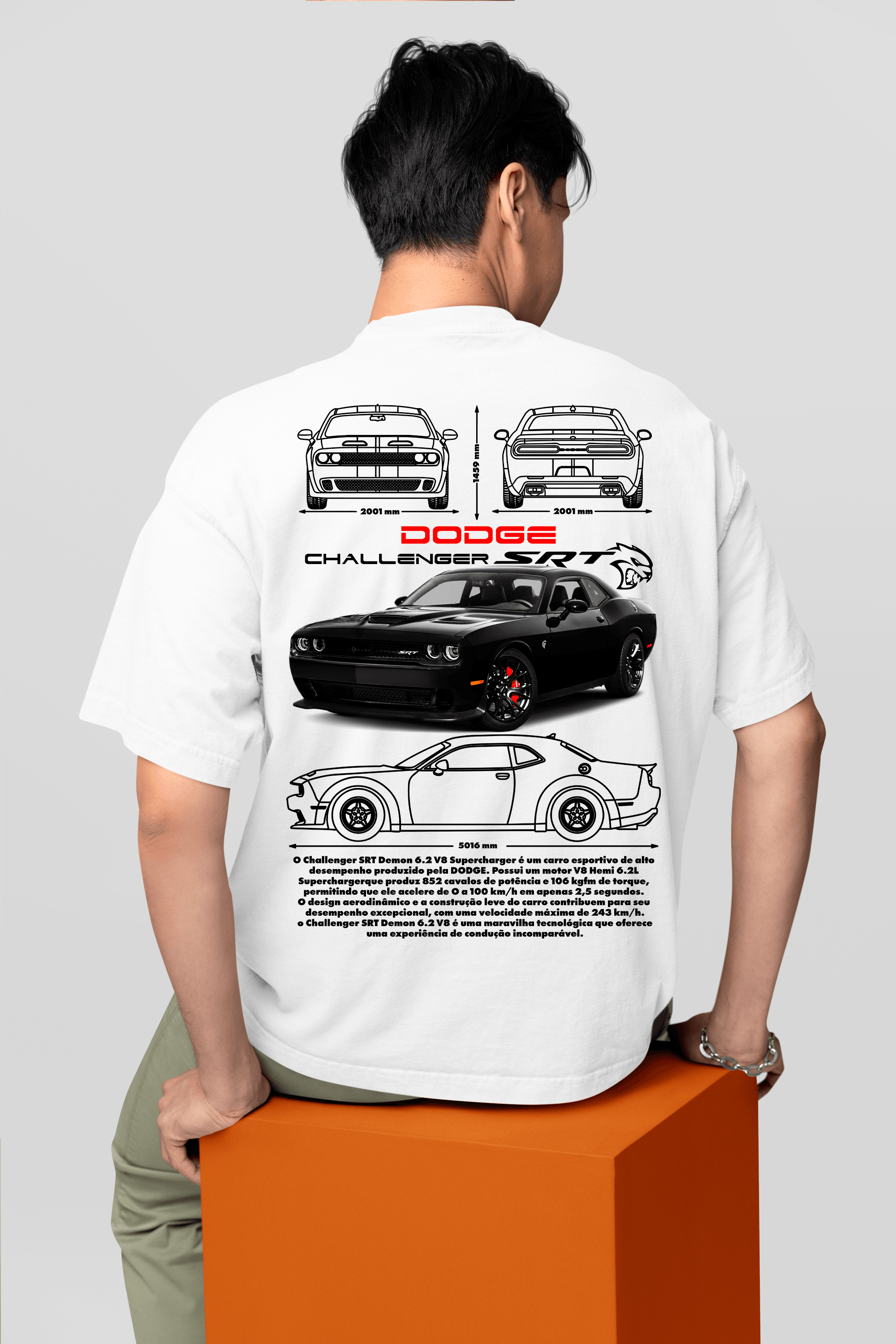 Camiseta Dodge Challenger SRT - GTS94