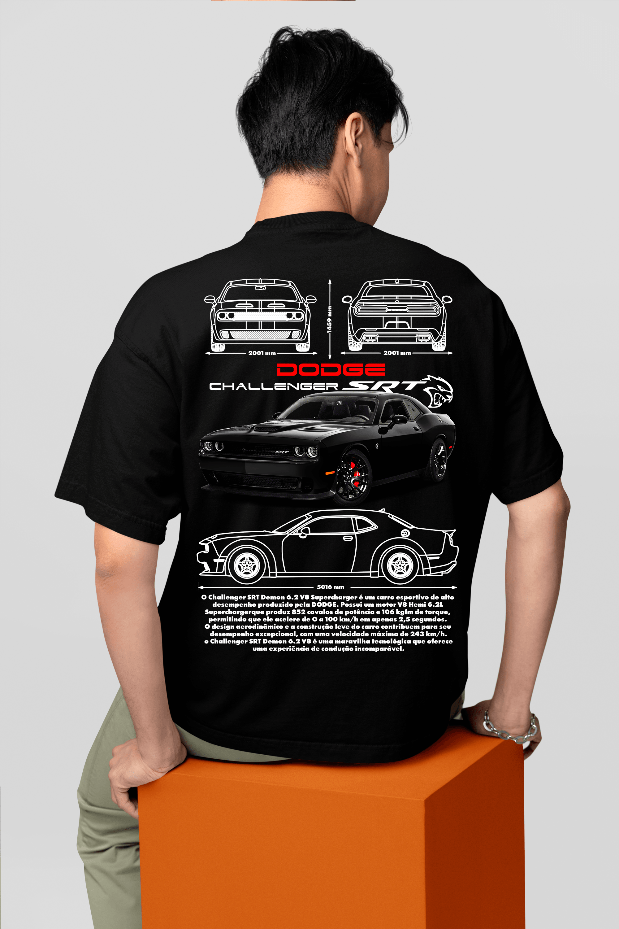 Camiseta Dodge Challenger SRT - GTS94