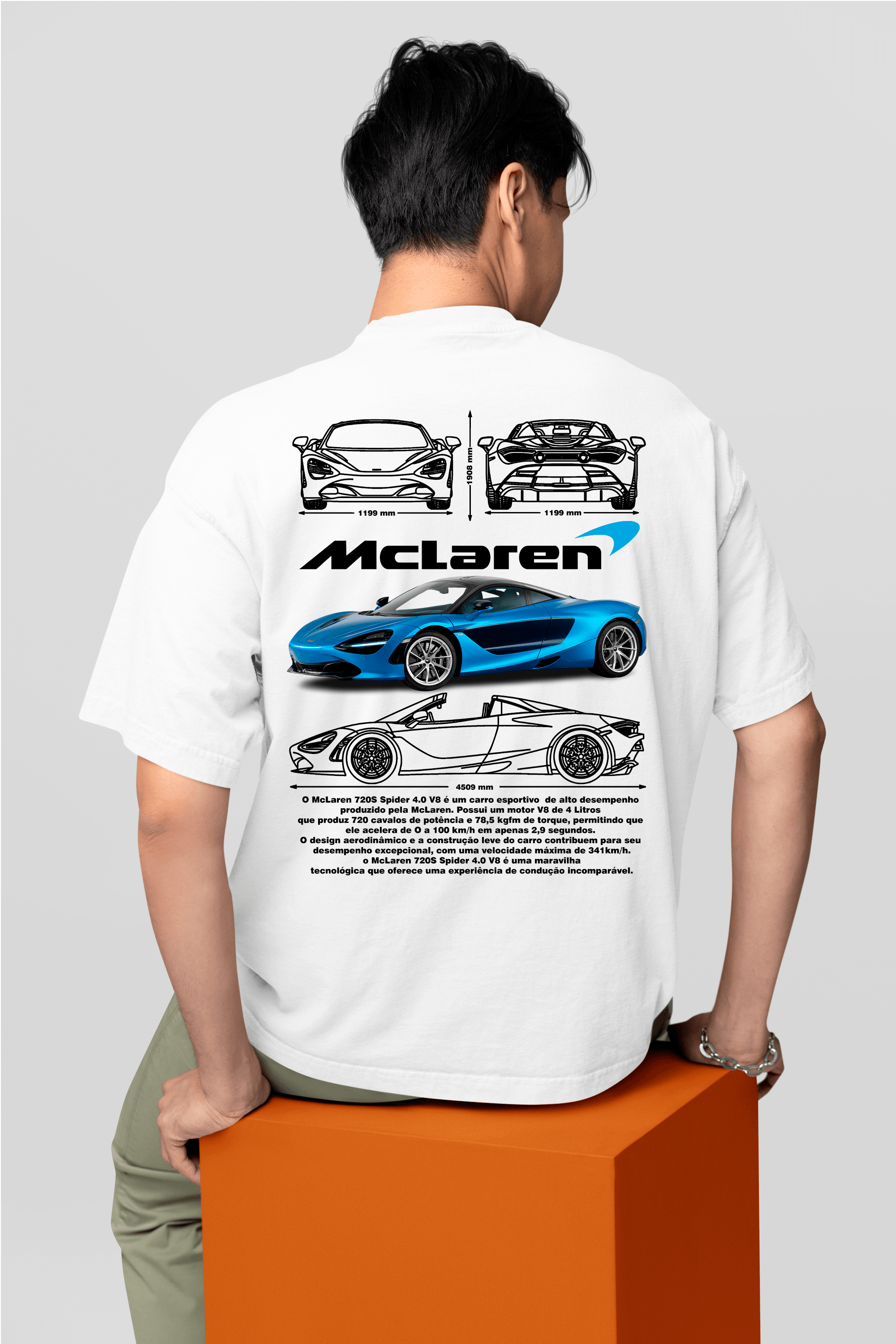 Camiseta Mclaren 720s Spider - GTS104