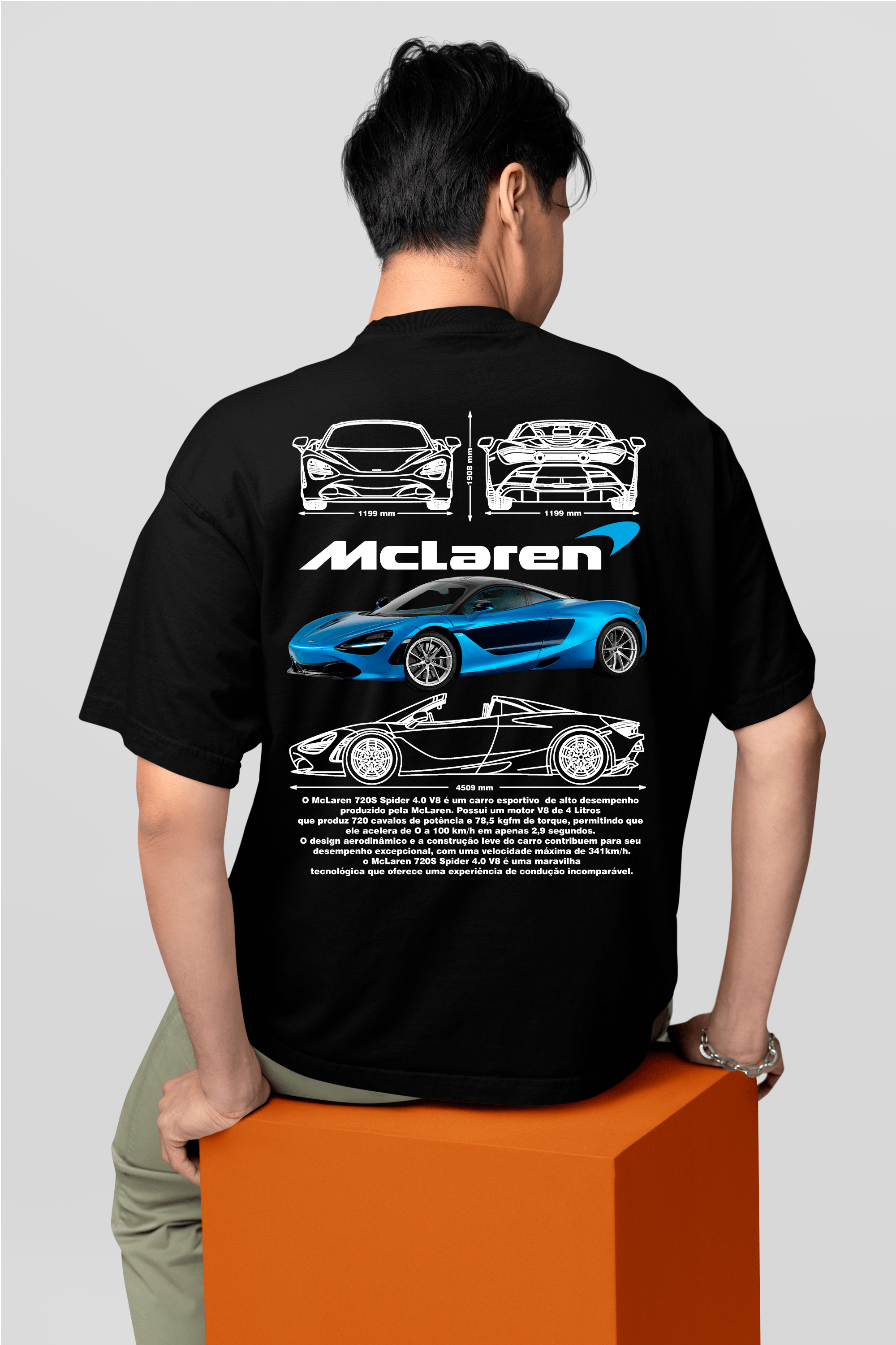 Camiseta Mclaren 720s Spider - GTS104