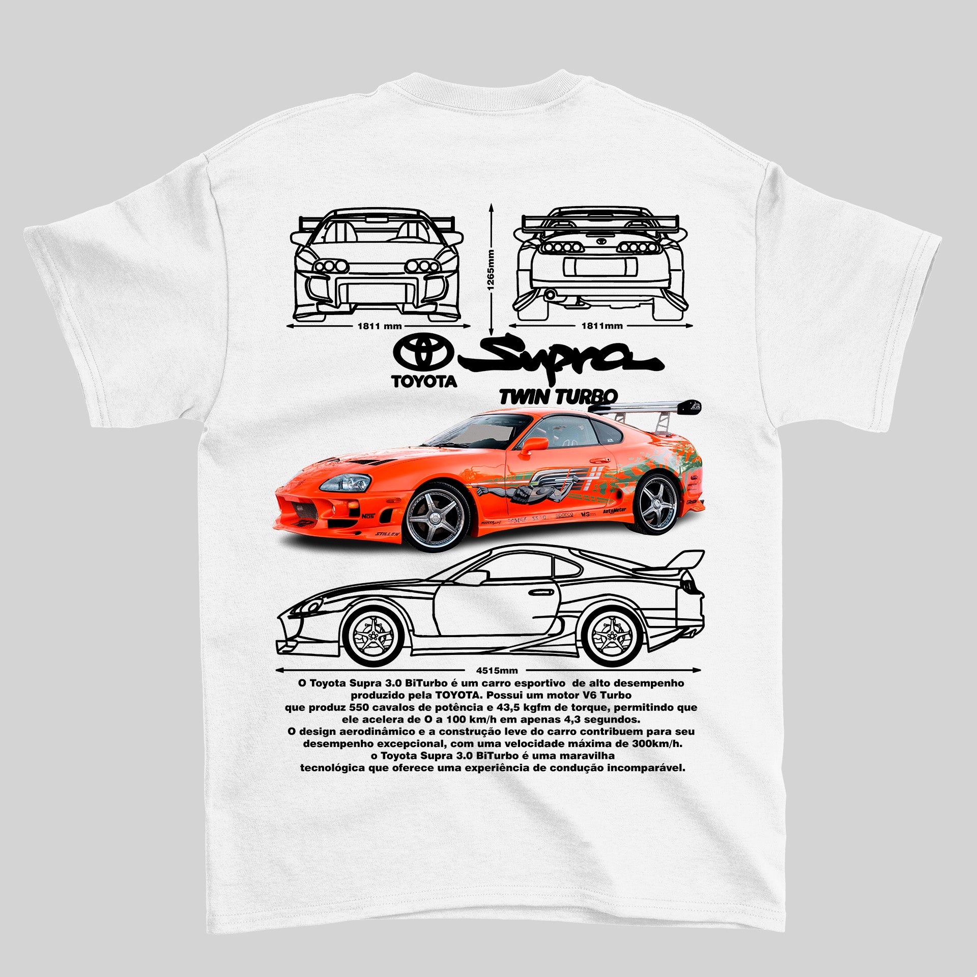 Camiseta Toyota Supra 3.0 24v Bi-turbo - GTS108