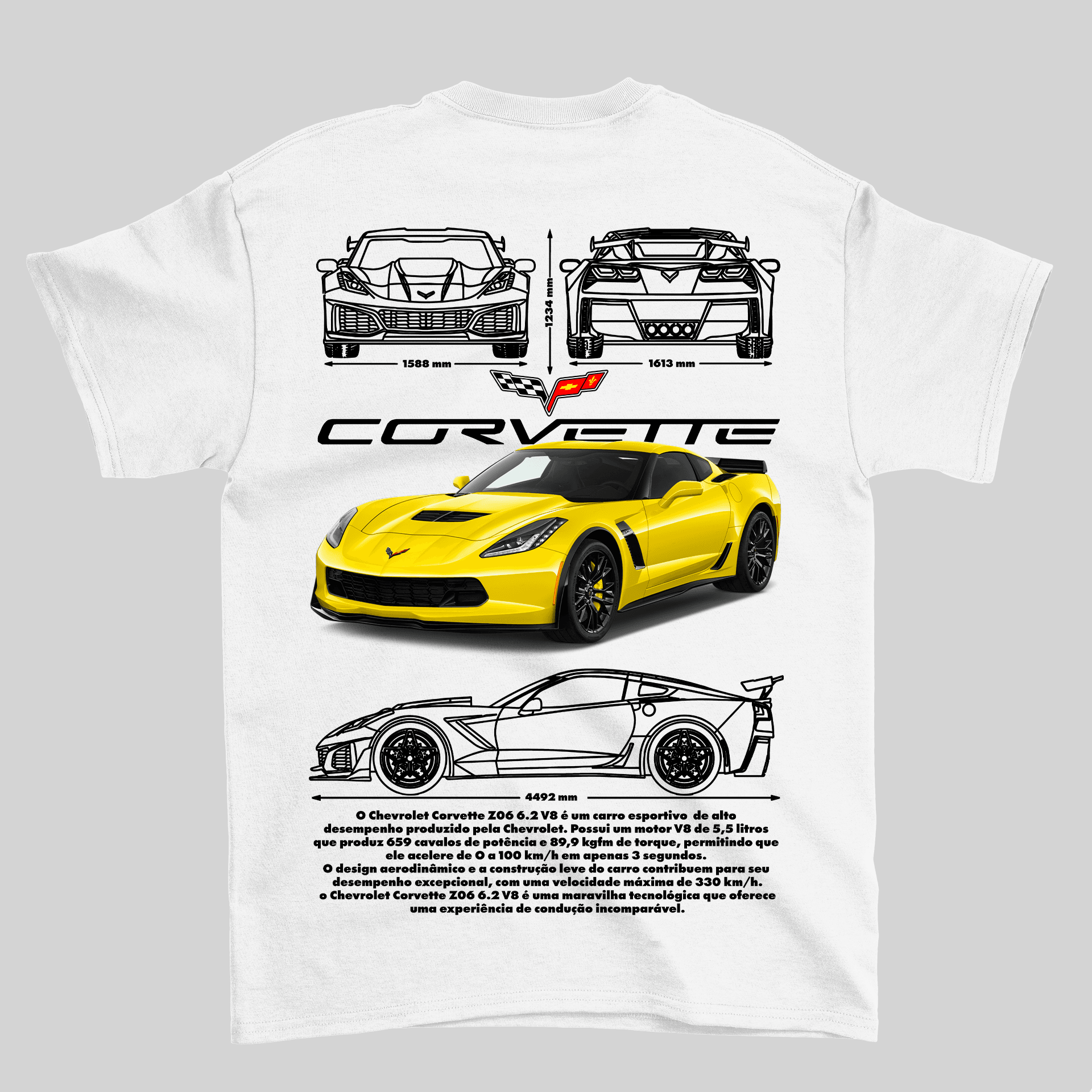 Camiseta Chevrolet Corvette Z06 - GTS93