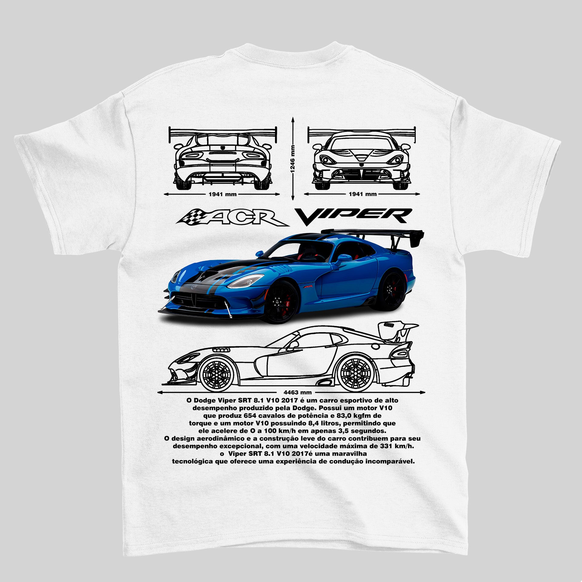 Camiseta Dodge Viper SRT - GTS107