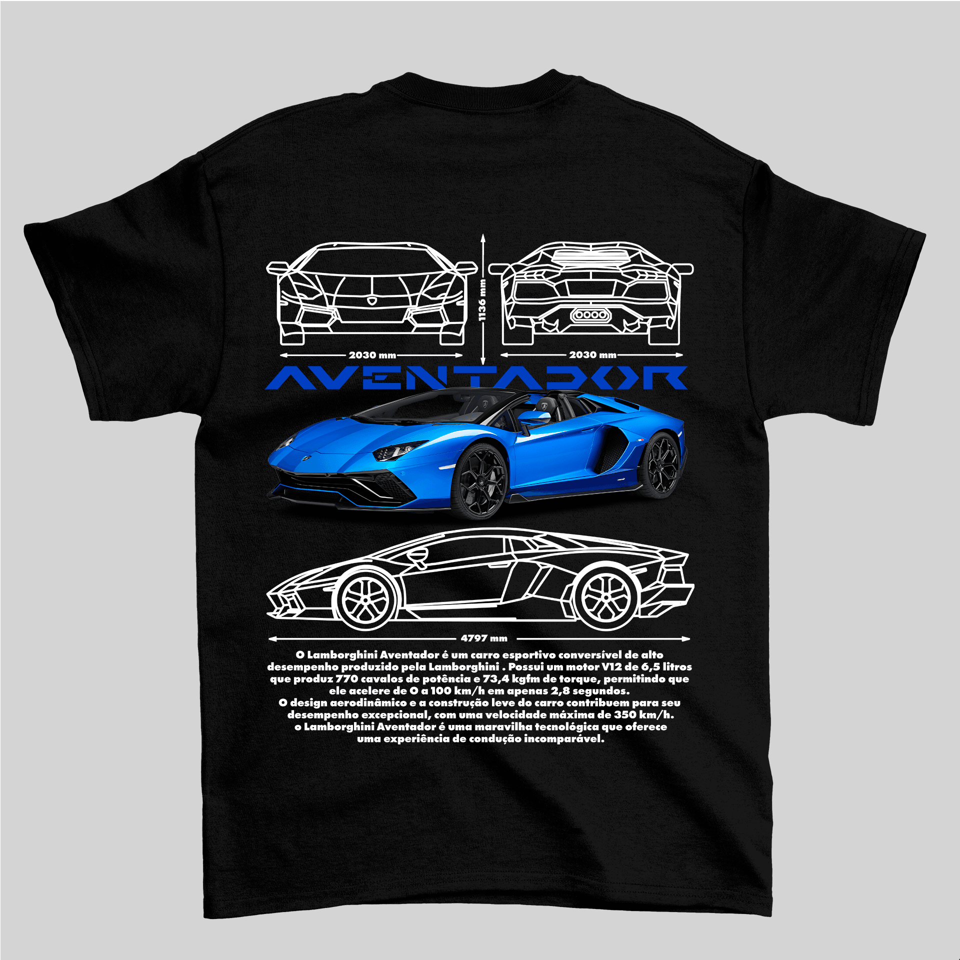 Camiseta Lamborghini Aventador - GTS101