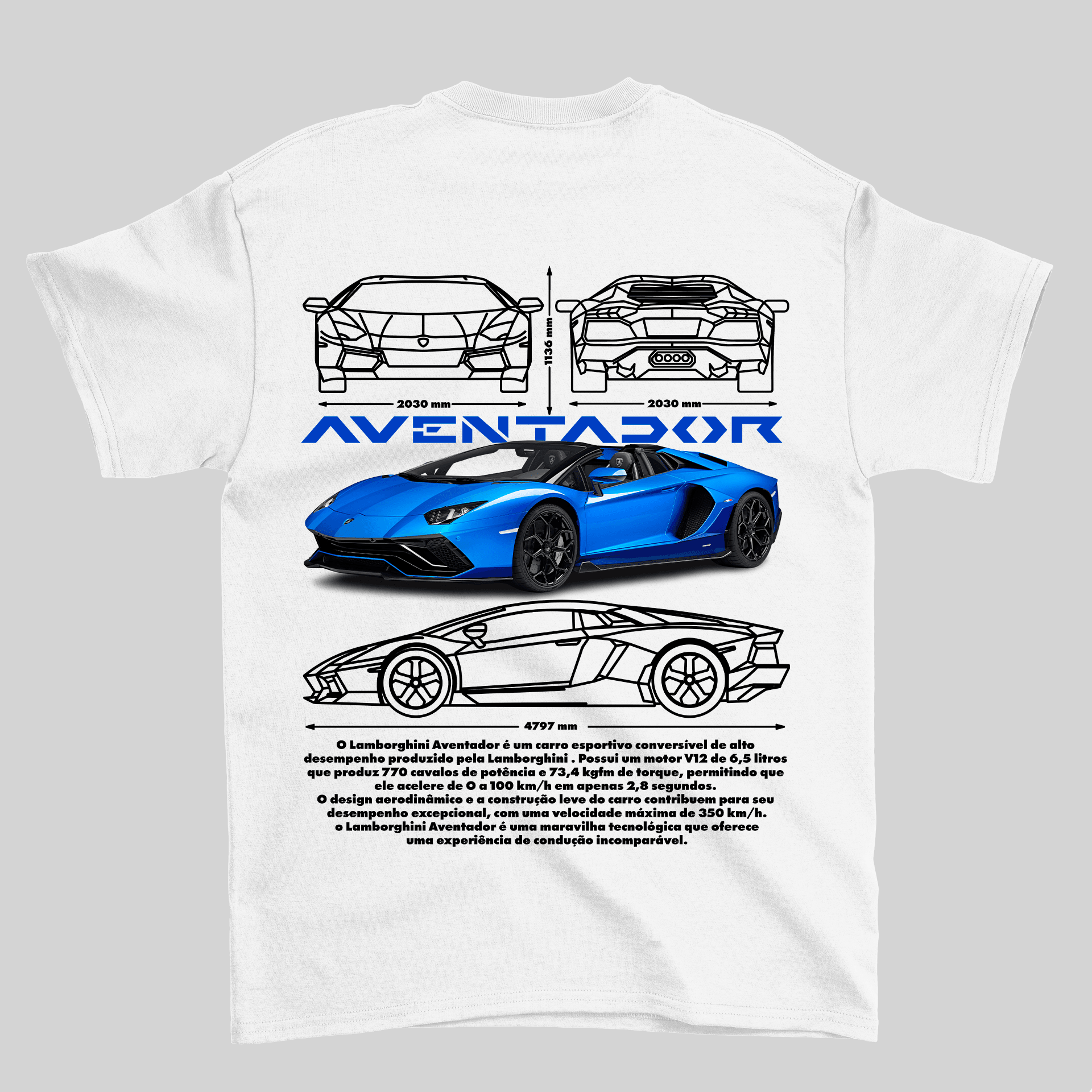 Camiseta Lamborghini Aventador - GTS101