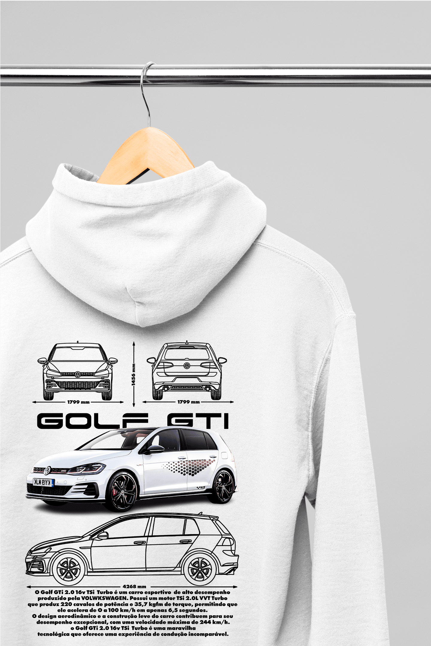 Moletom com Capuz Volkswagen Golf GTI - GTSC17