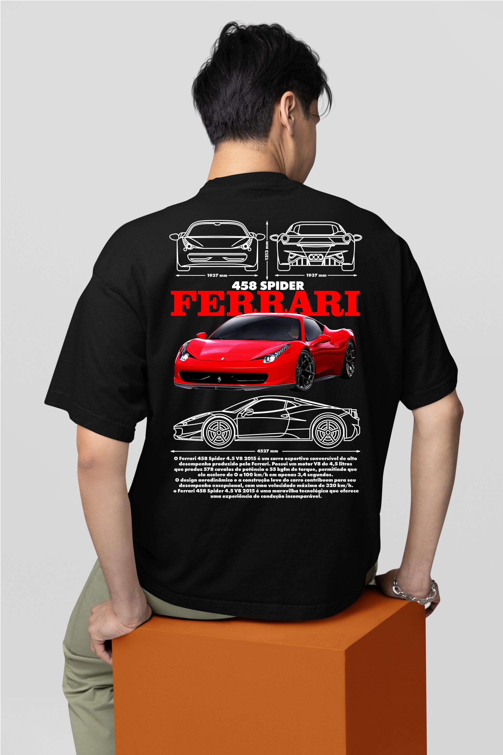 Camiseta Ferrari 458 Spider - GTS75