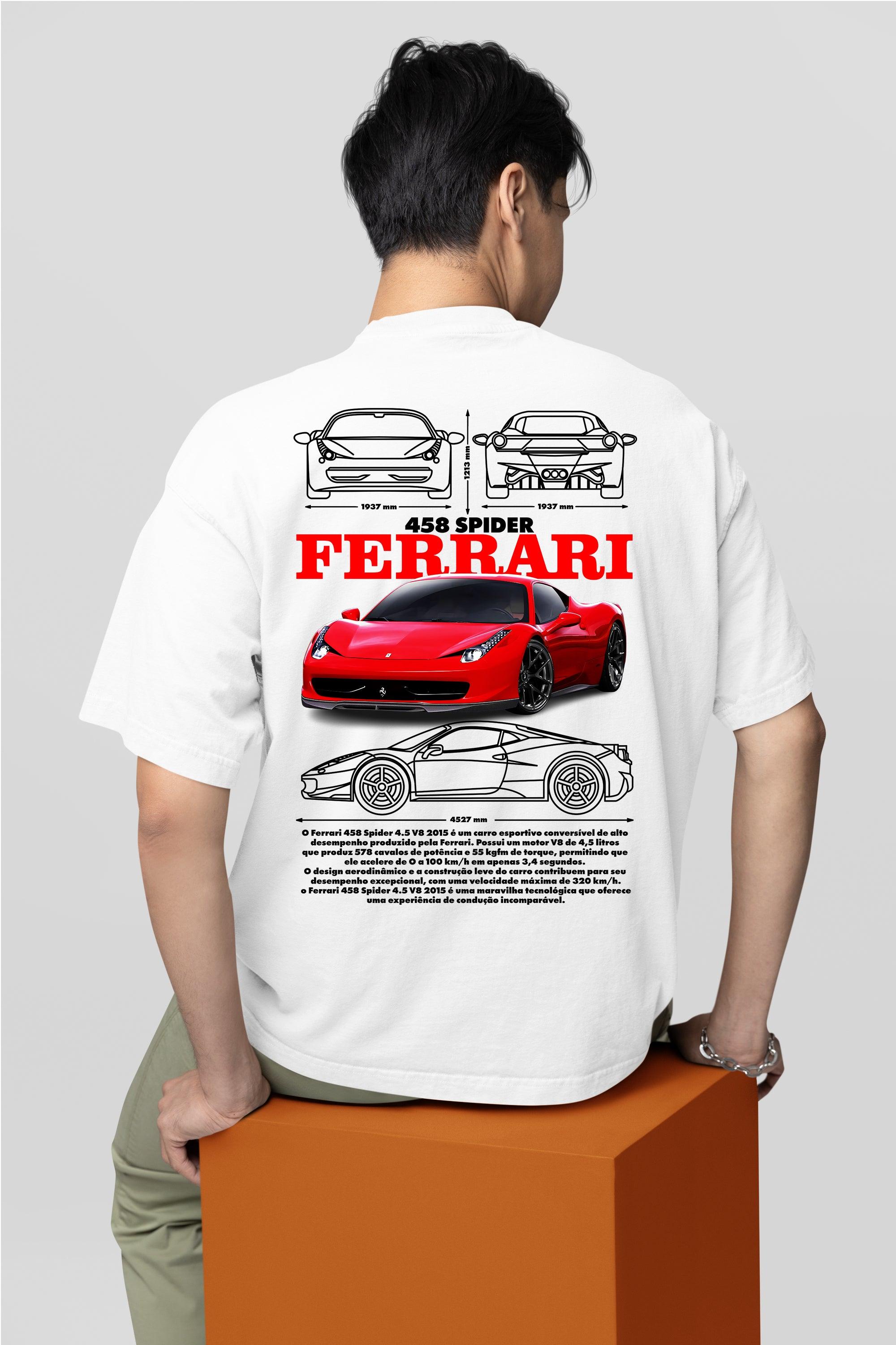 Camiseta Ferrari 458 Spider - GTS75