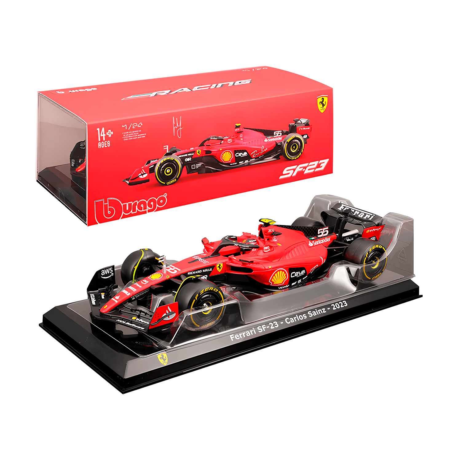 F1 Miniatura Ferrari SF23 #16 Charles Leclerc 1:24