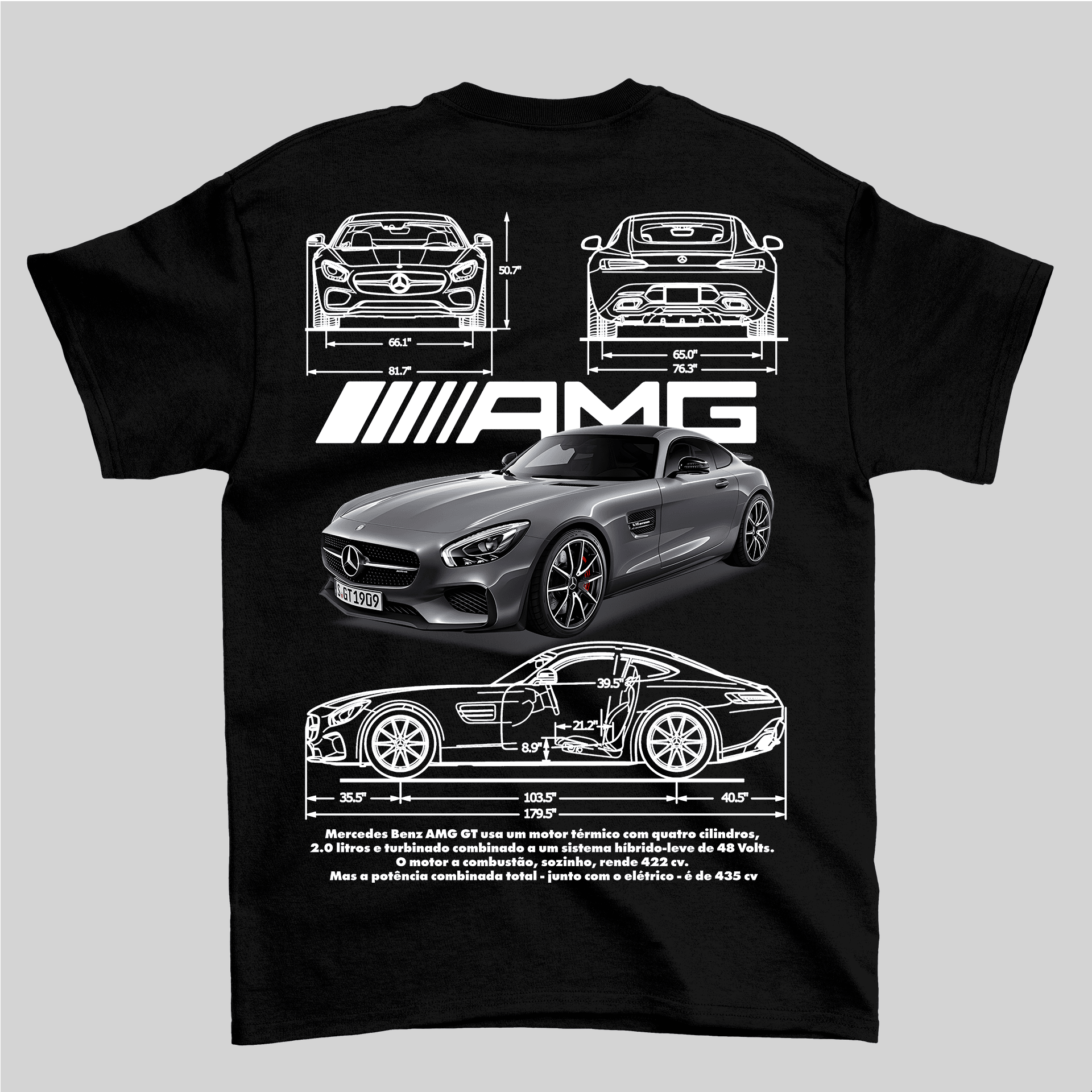 Camiseta Mercedes Benz AMG GT - GTS103