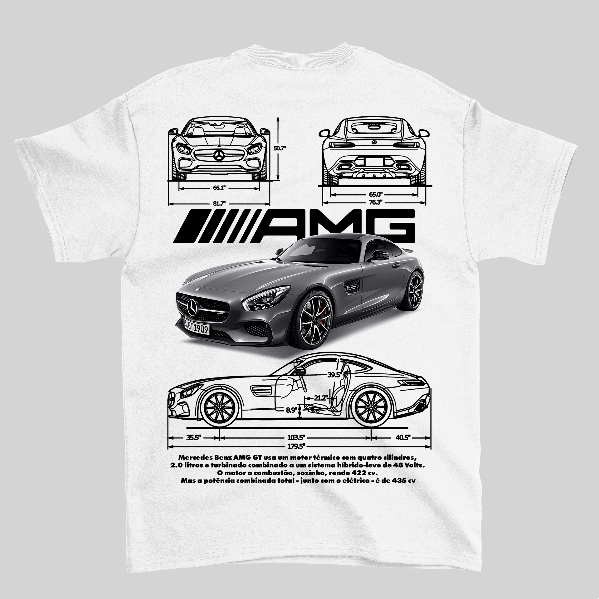 Camiseta Mercedes Benz AMG GT - GTS103