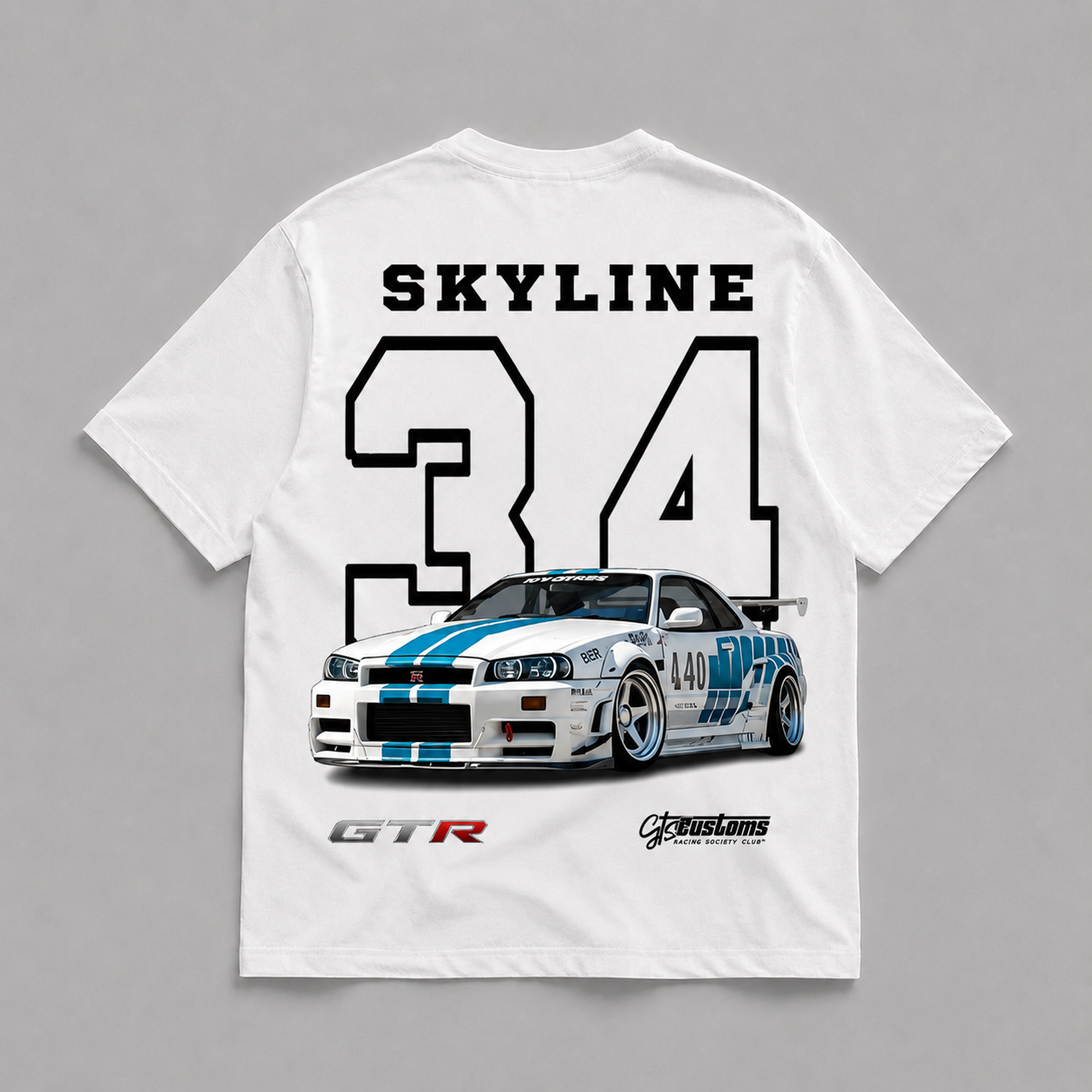 Camiseta Oversized Brasil - Skyline R34