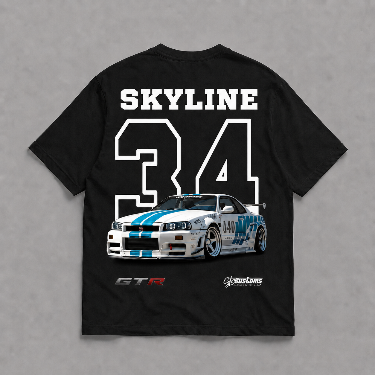 Camiseta Oversized Brasil - Skyline R34