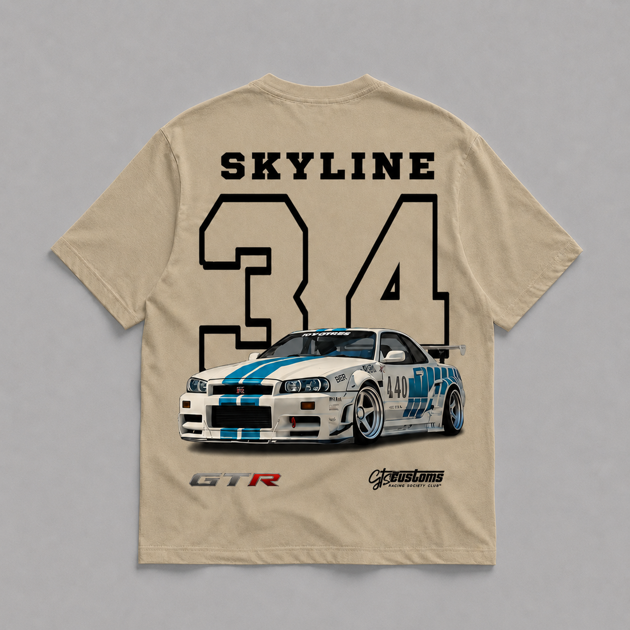 Camiseta Oversized Brasil - Skyline R34