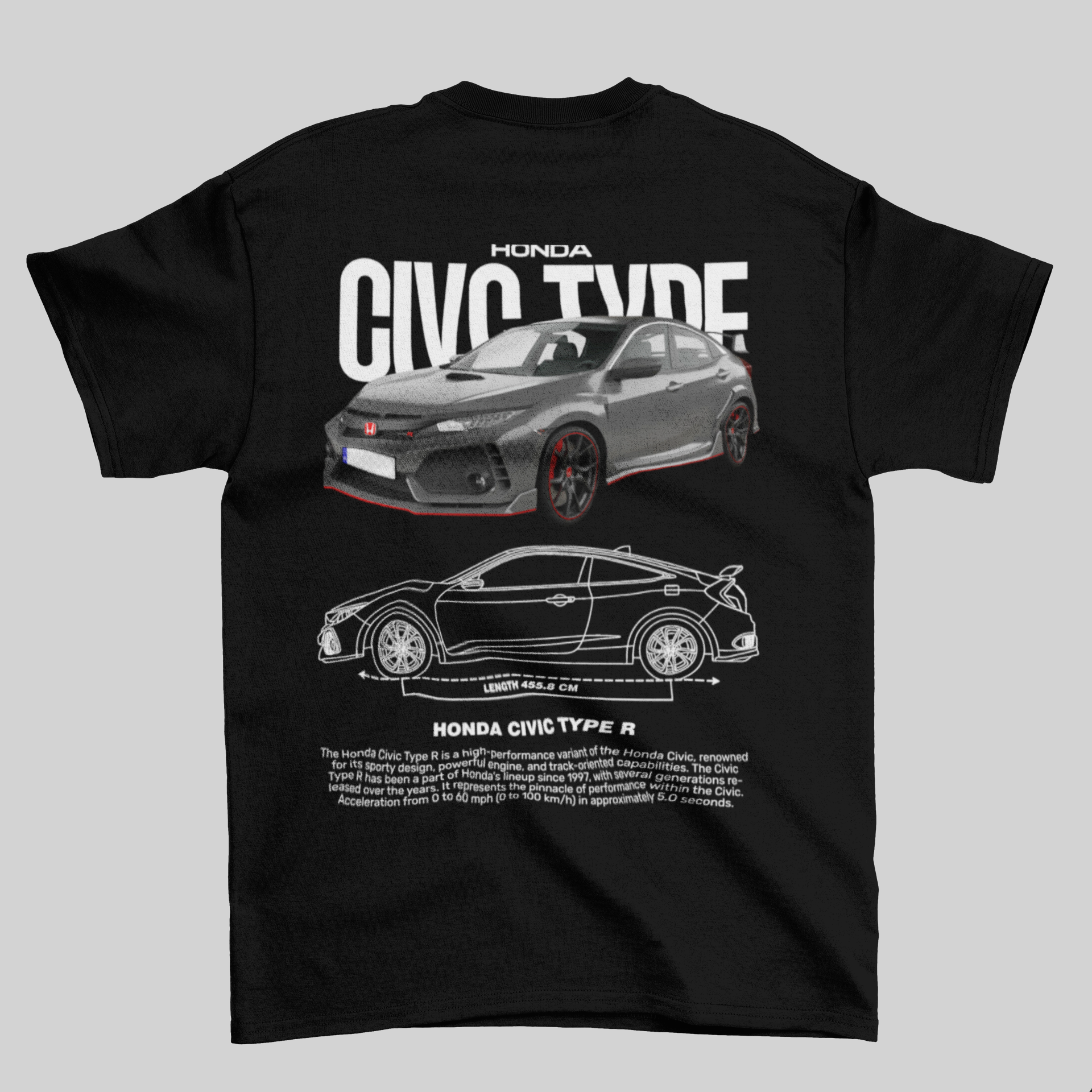 Camiseta Honda Civic Type R - Outlet