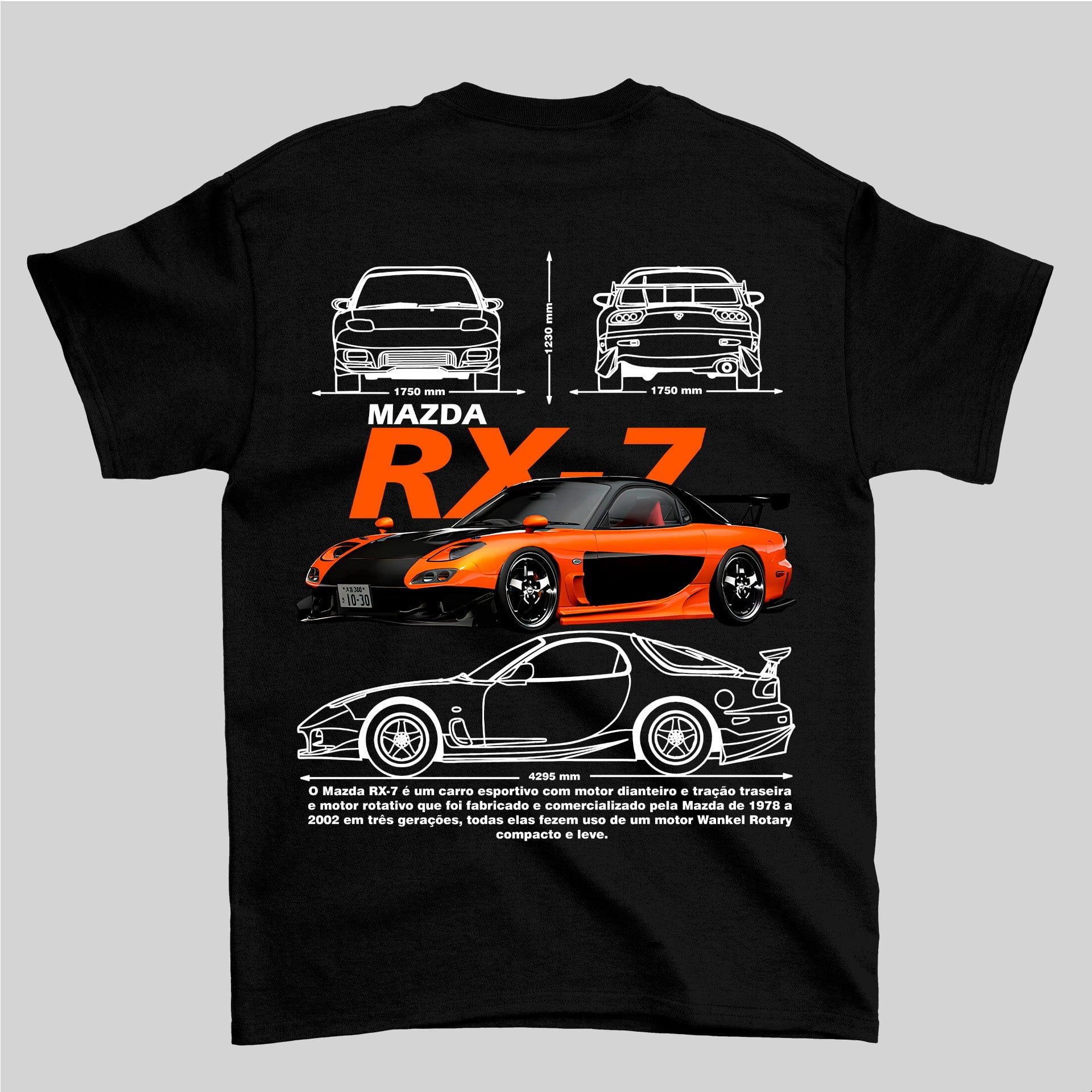 Camiseta Mazda RX7 VeilSide do Han - GTS113 - Loja GTS Customs