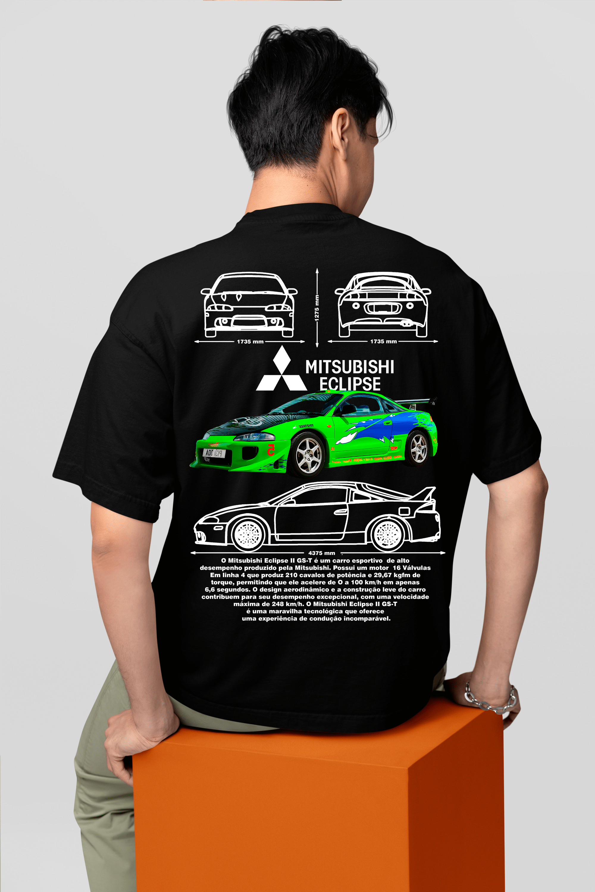 Camiseta Mitsubishi Eclipse do Brian - GTS112 - Loja GTS Customs