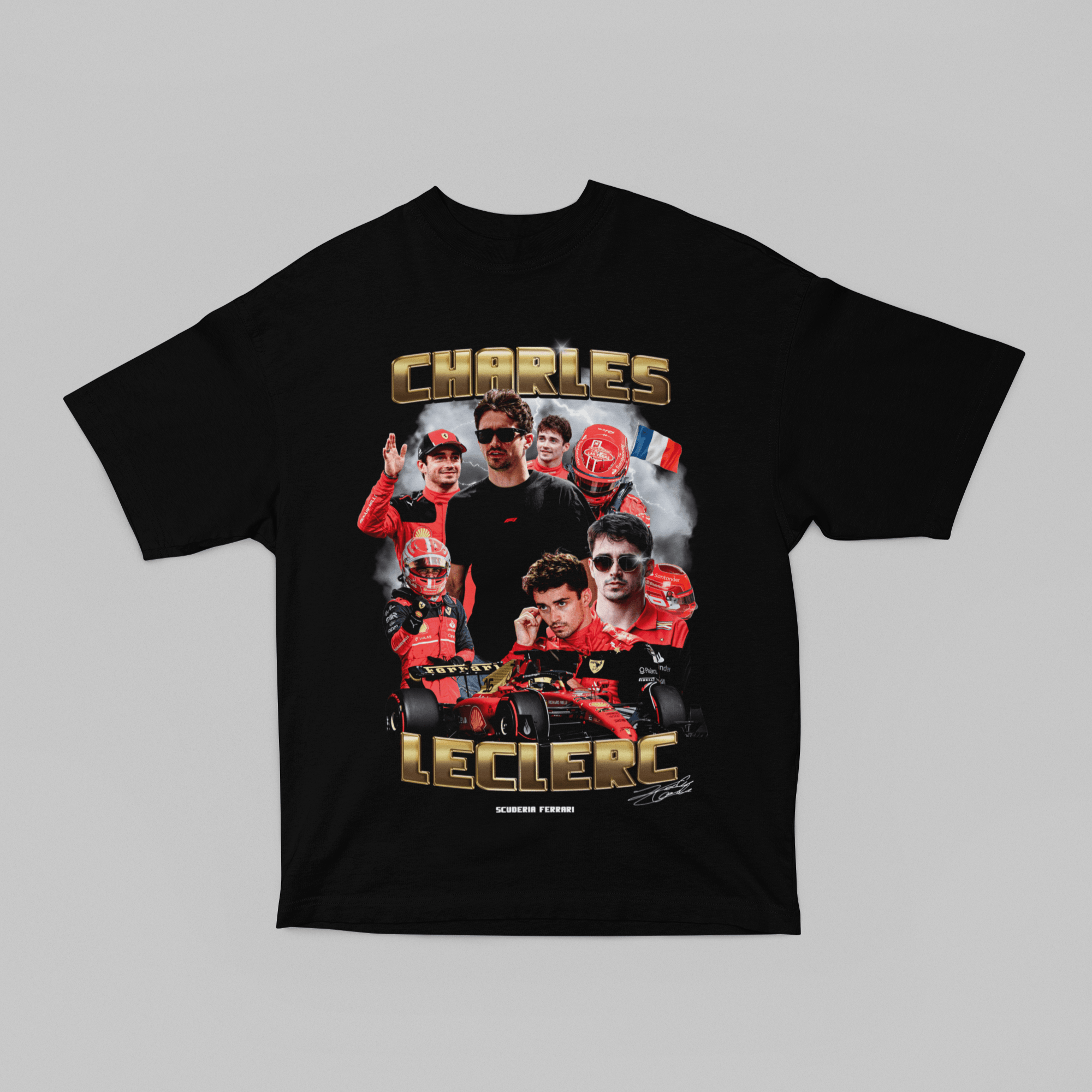 Camiseta Oversized Formula 1 - Charles Leclerc - Loja GTS Customs