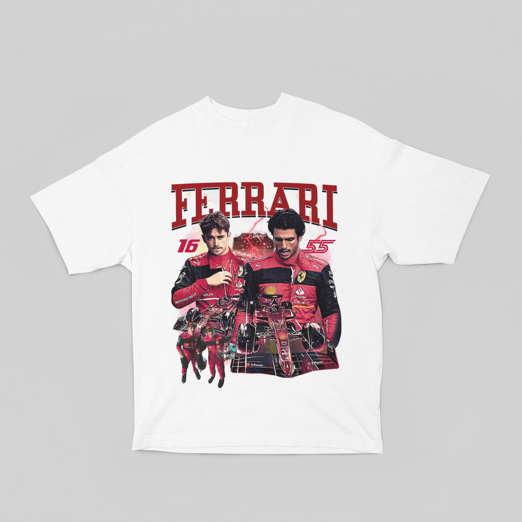 Camiseta Oversized Formula 1 - Ferrari - Loja GTS Customs