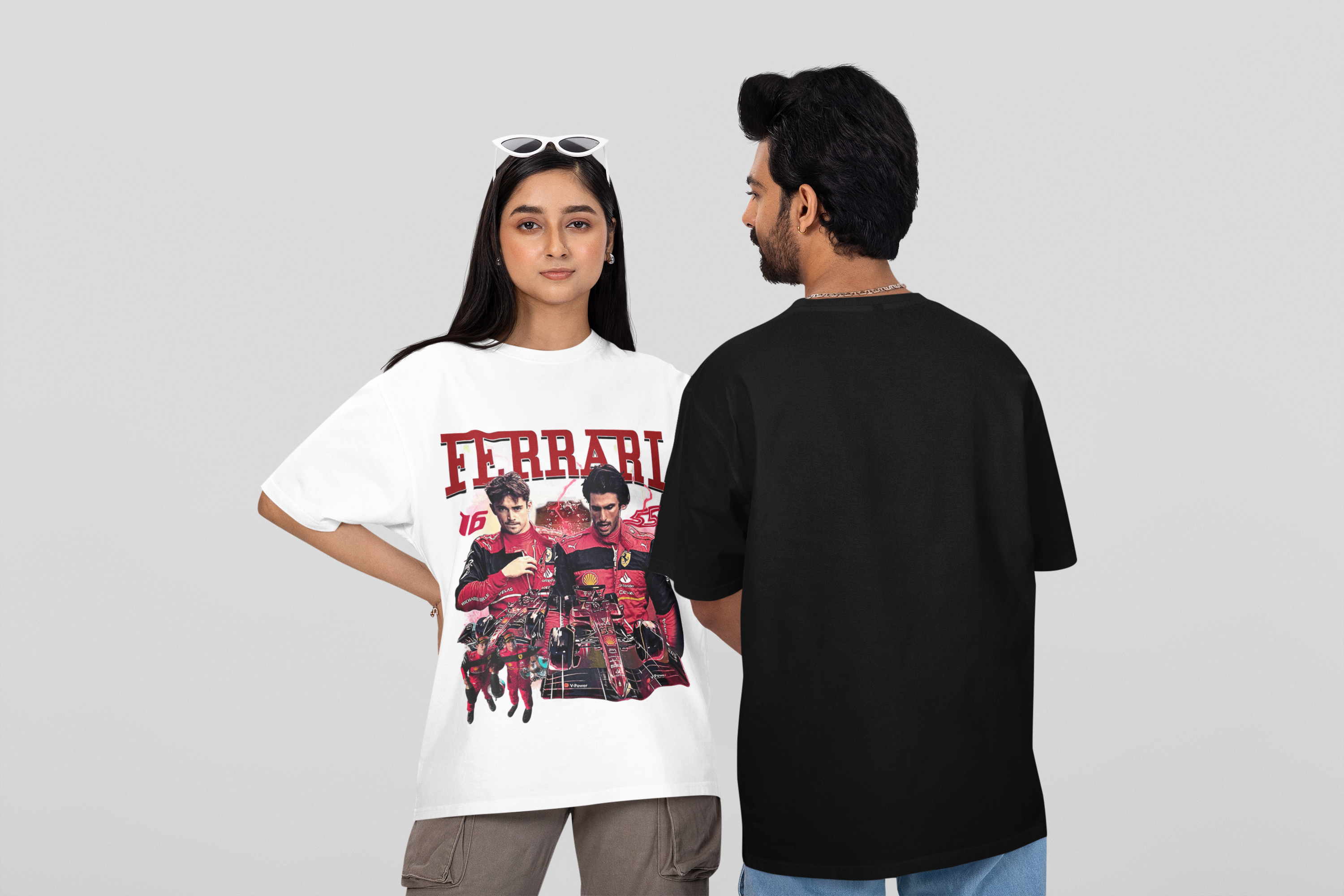 Camiseta Oversized Formula 1 - Ferrari - Loja GTS Customs