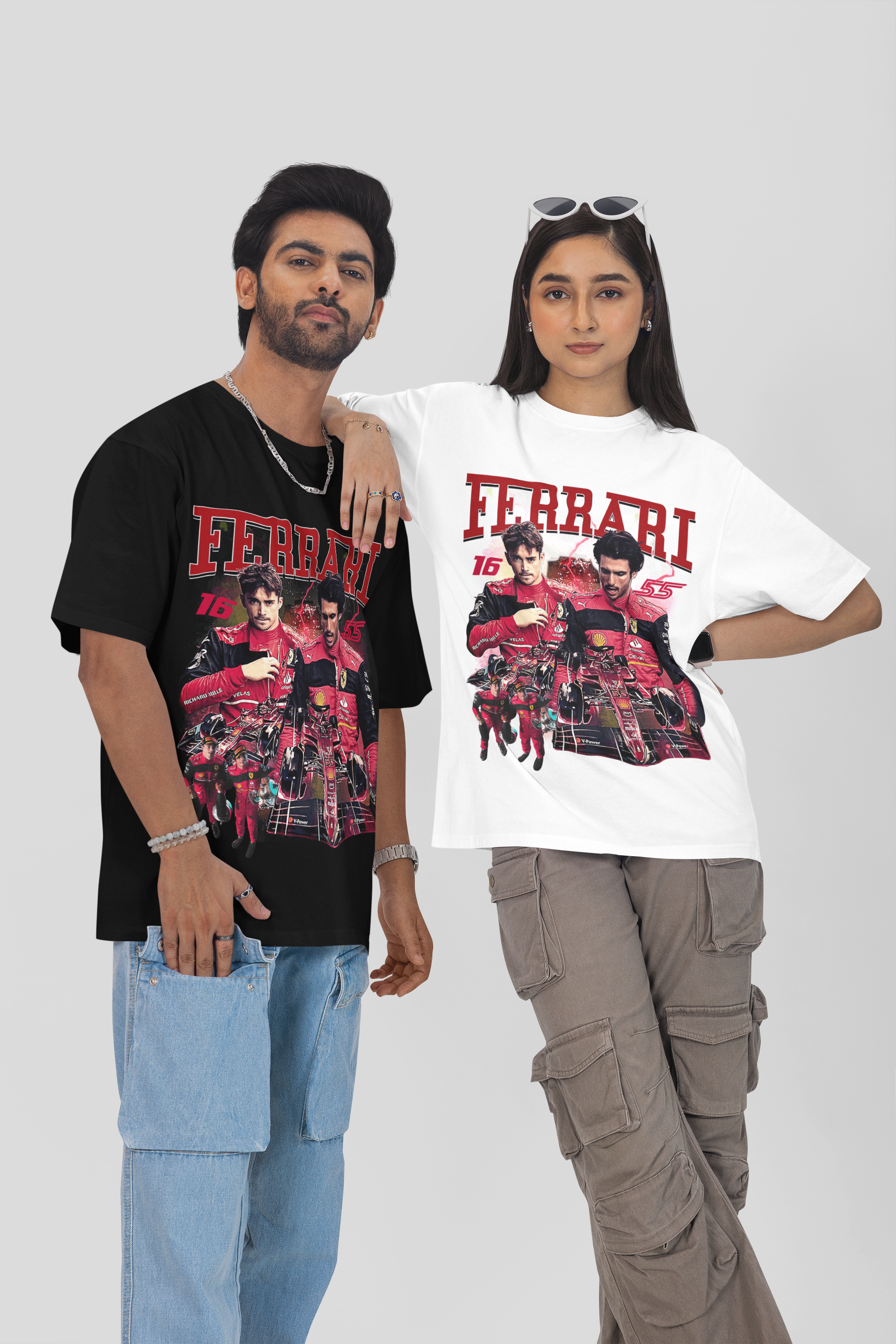 Camiseta Oversized Formula 1 - Ferrari - Loja GTS Customs