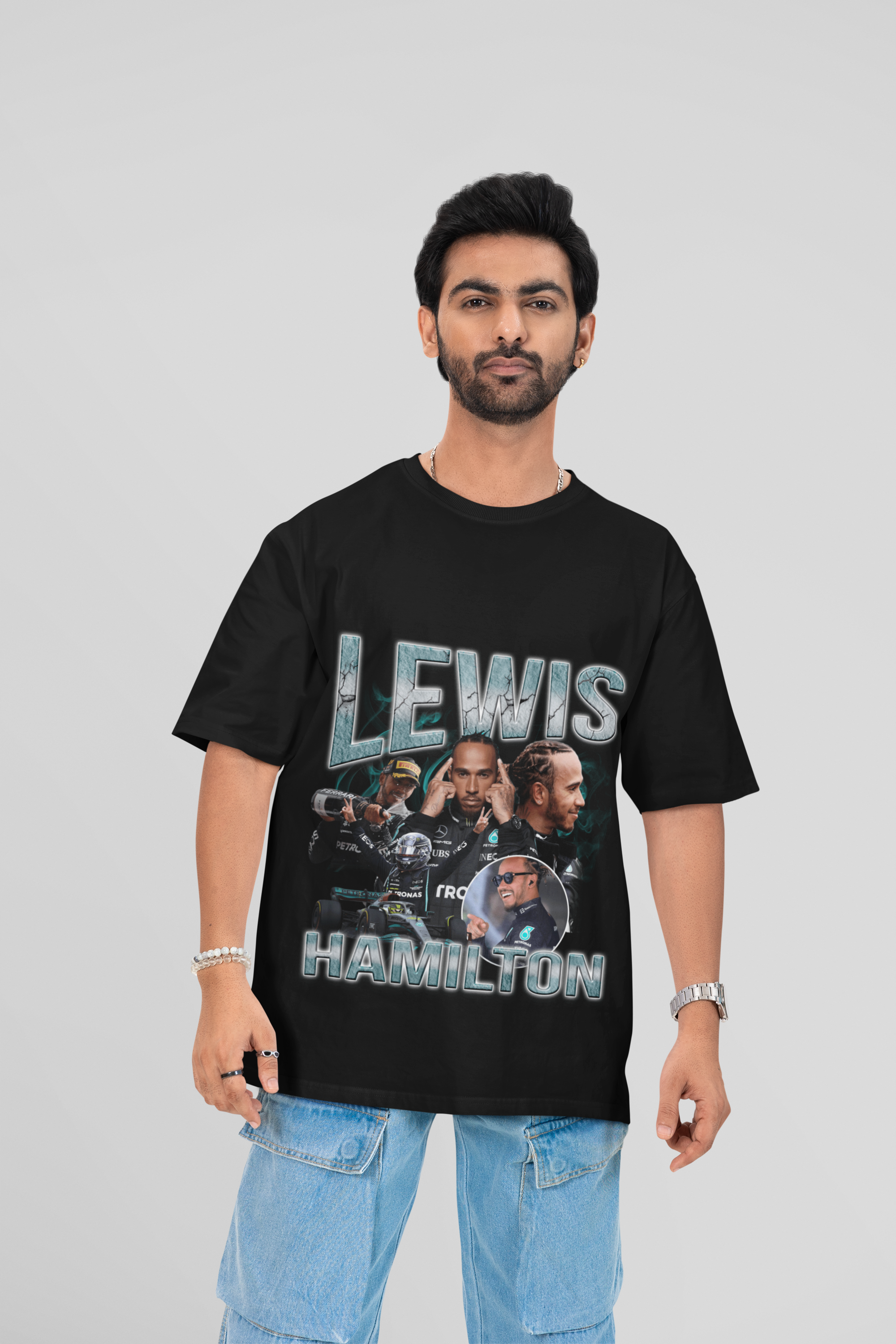 Camiseta Oversized Formula 1 - Lewis Hamilton - Loja GTS Customs