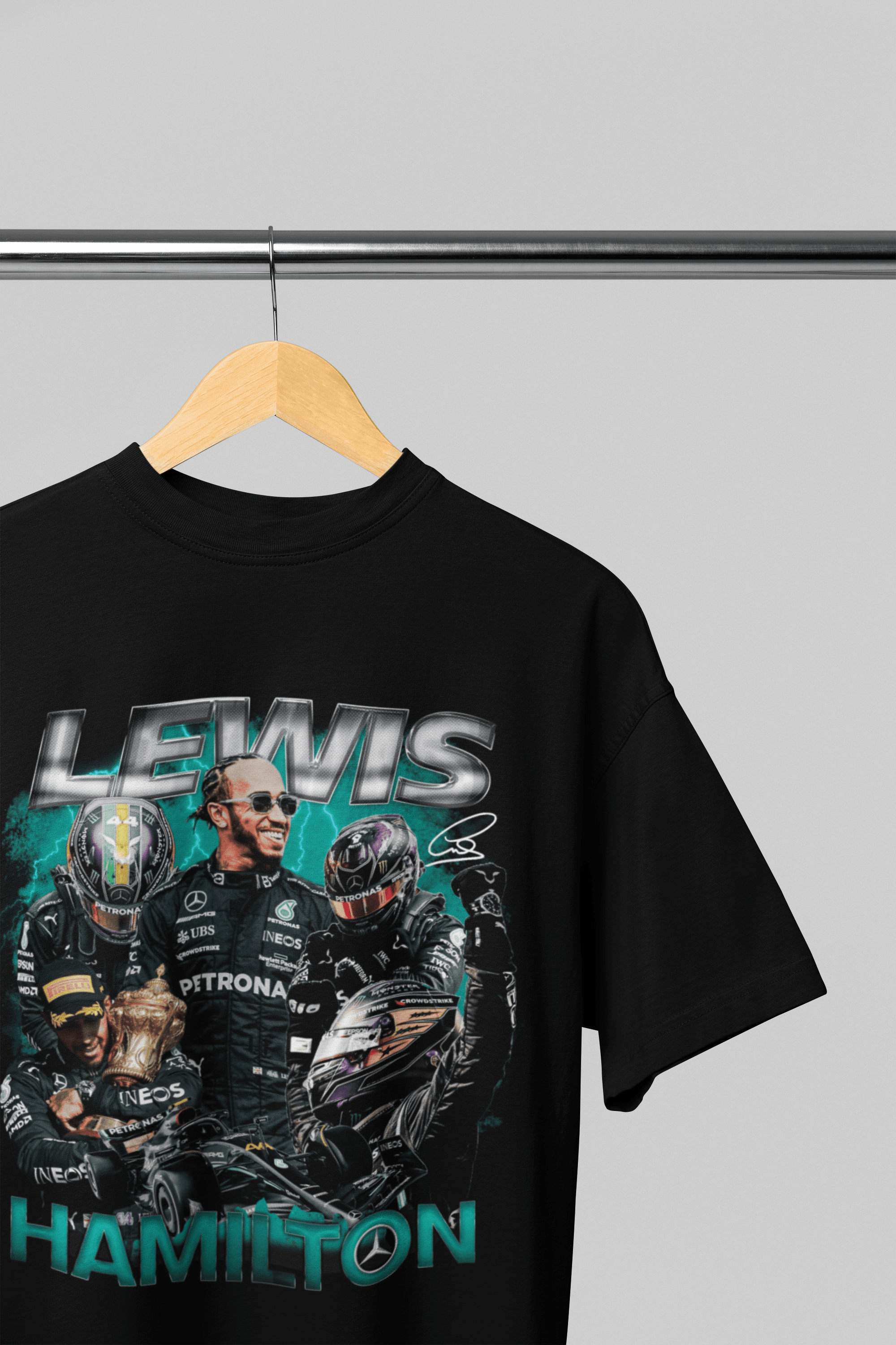 Camiseta Oversized Formula 1 - Lewis Hamilton - Loja GTS Customs