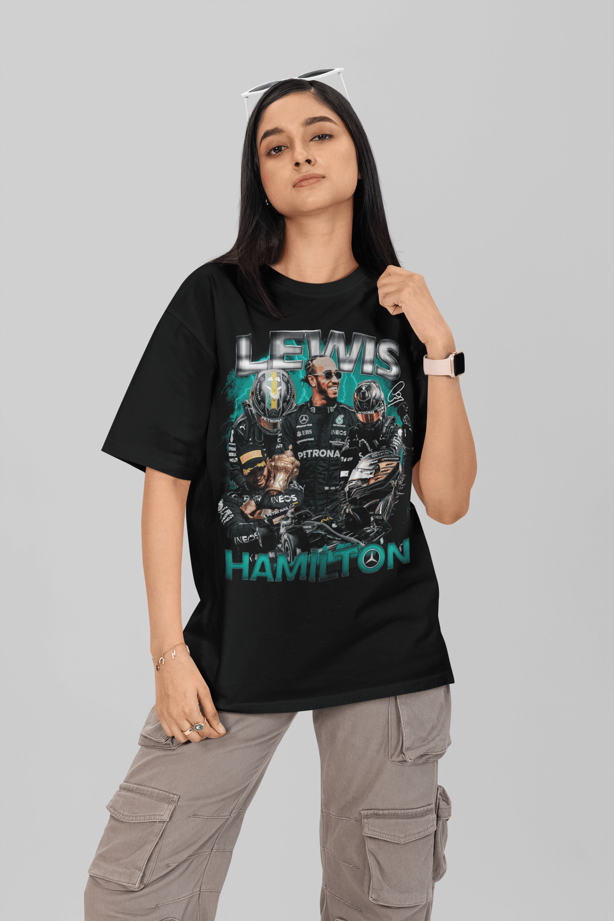 Camiseta Oversized Formula 1 - Lewis Hamilton - Loja GTS Customs