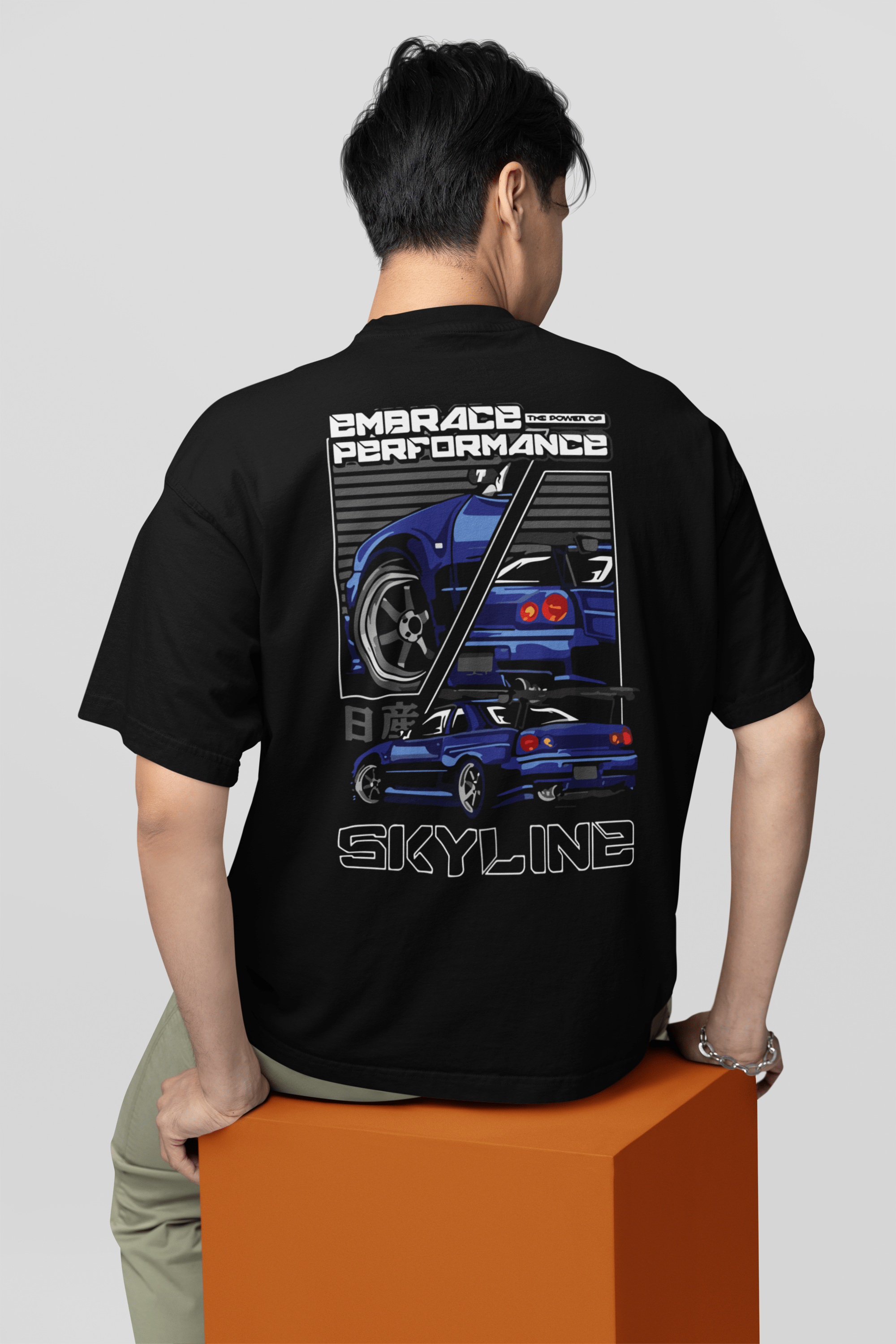 Camiseta Oversized Skyline Performance- GTSO35 - Loja GTS Customs