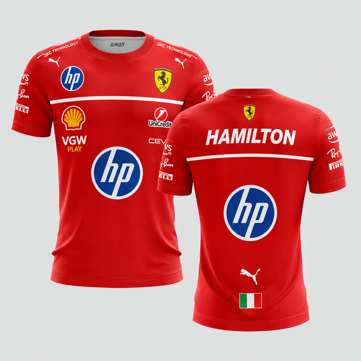 Camiseta Formula 1 Hamilton Dry Fit 2026 - GTSDF6