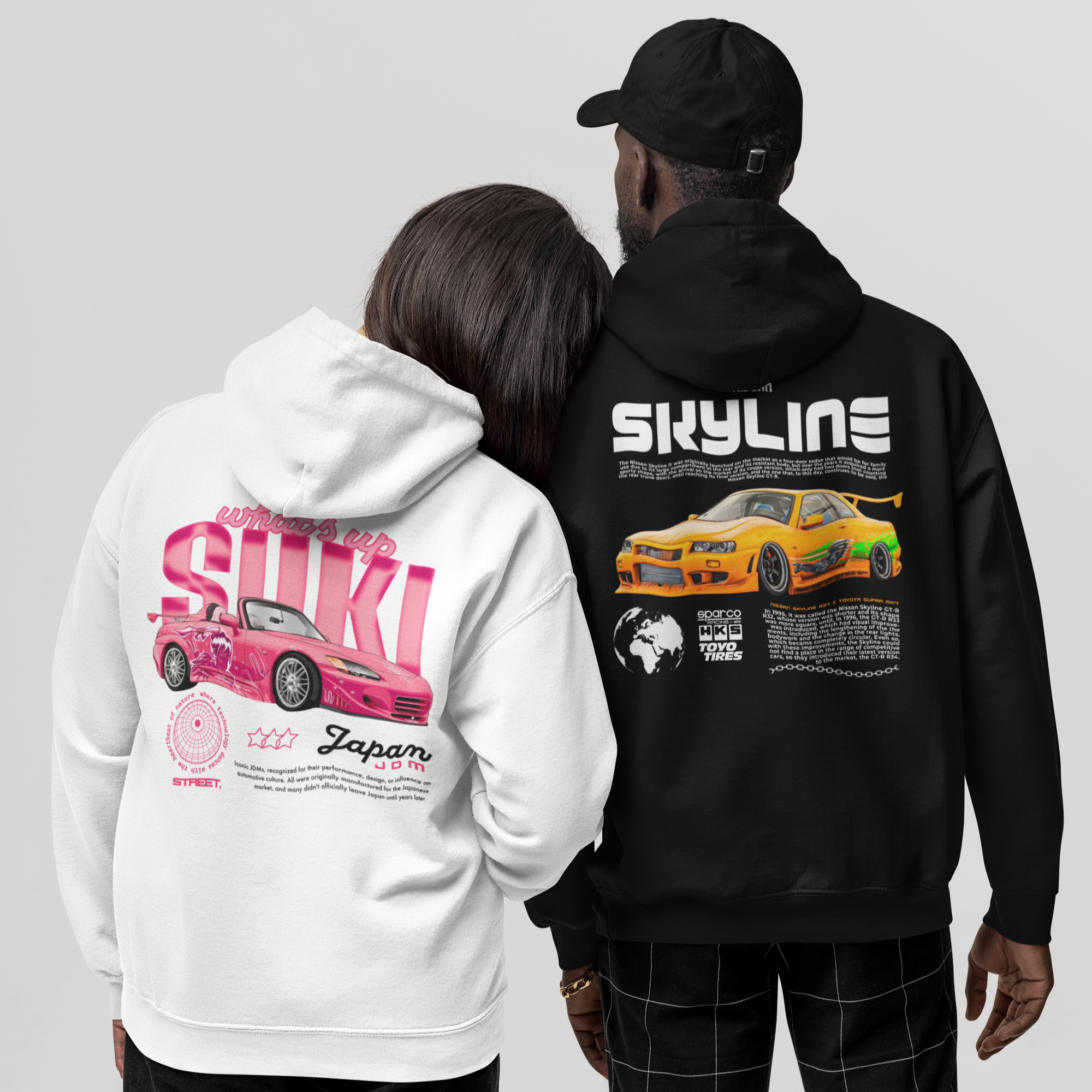 Kit Casal Moletom Skyline GT-R Brian + Suki - GTSKM5