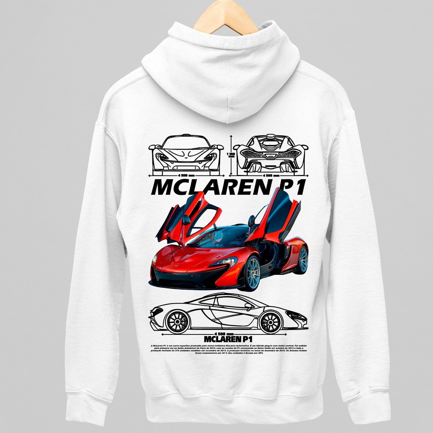 Moletom Com Capuz McLaren P1 - GTSC28 - Loja GTS Customs