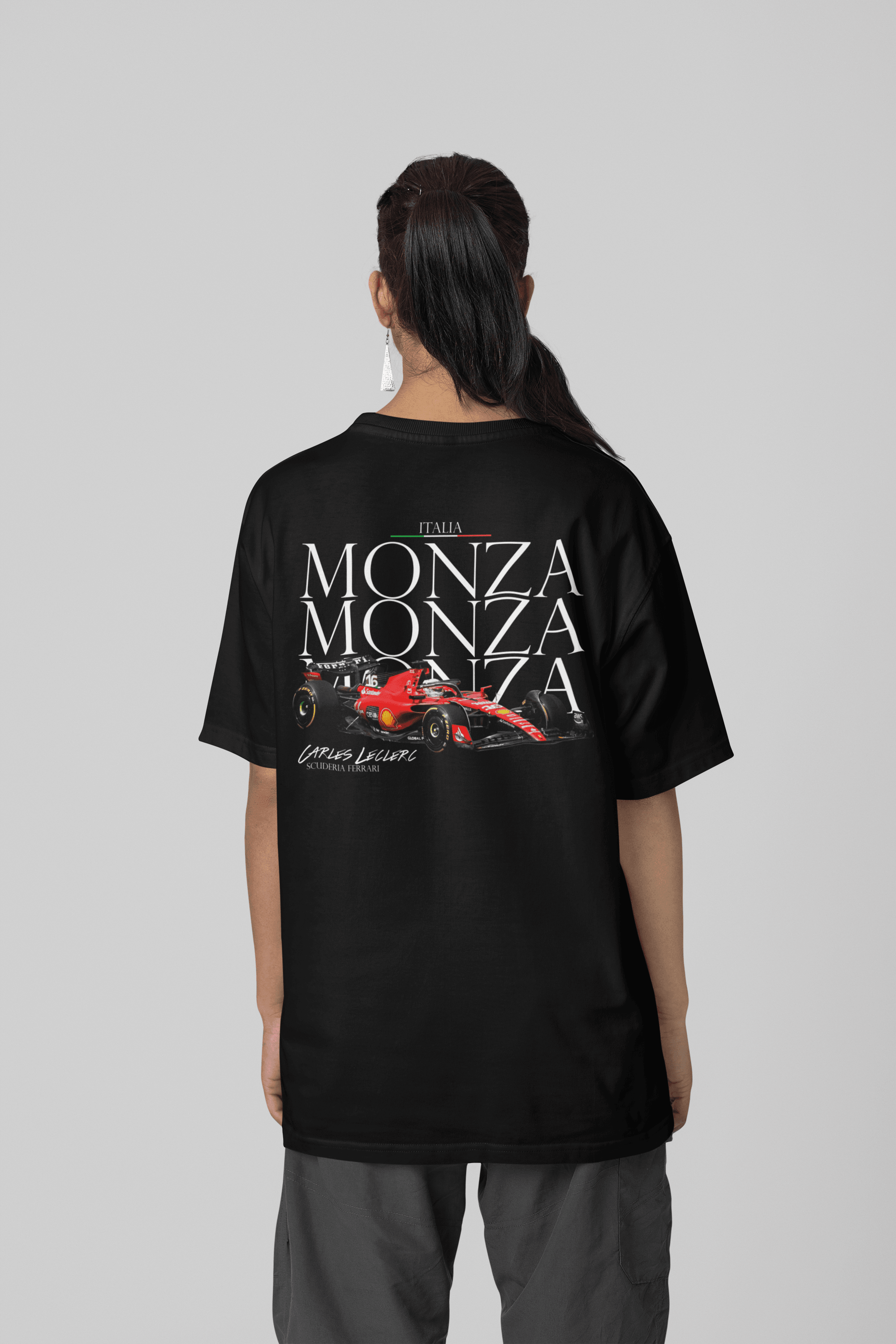 Camiseta Oversized Formula 1 Ferrari Leclerc - GTSO18