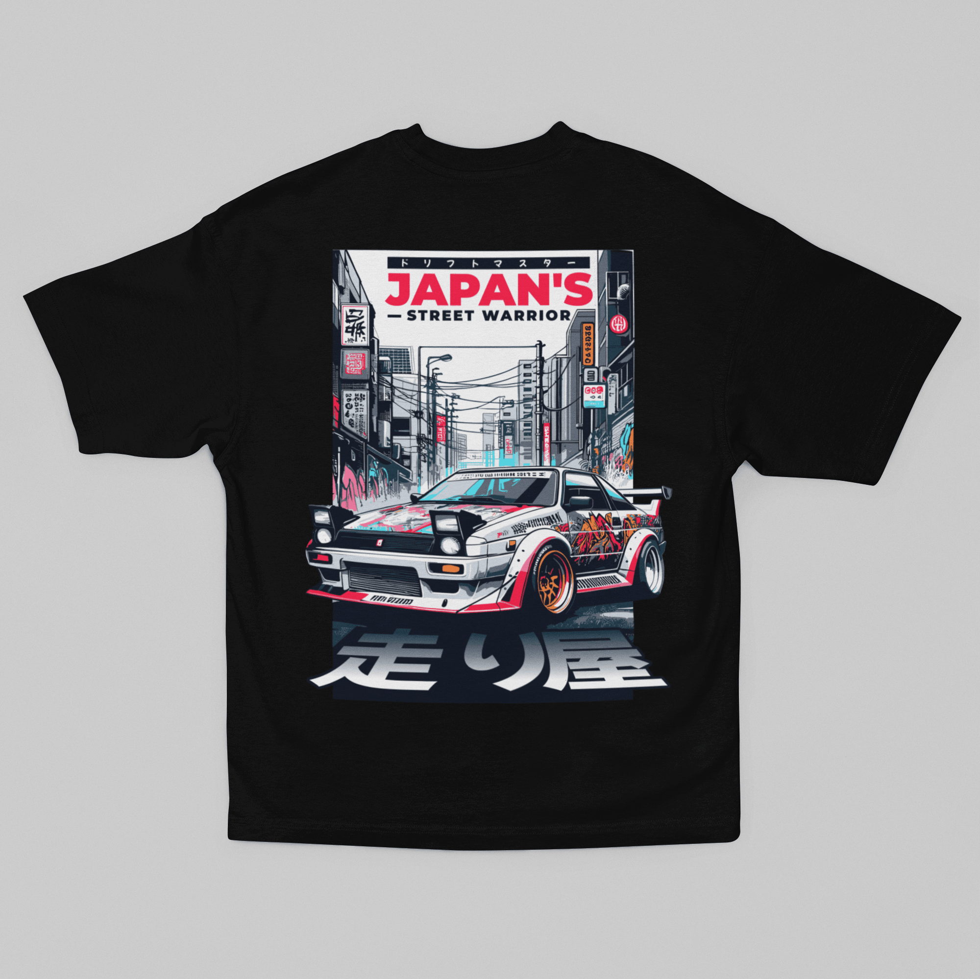 Camiseta Oversized Japan Street Warrior - GTSU14