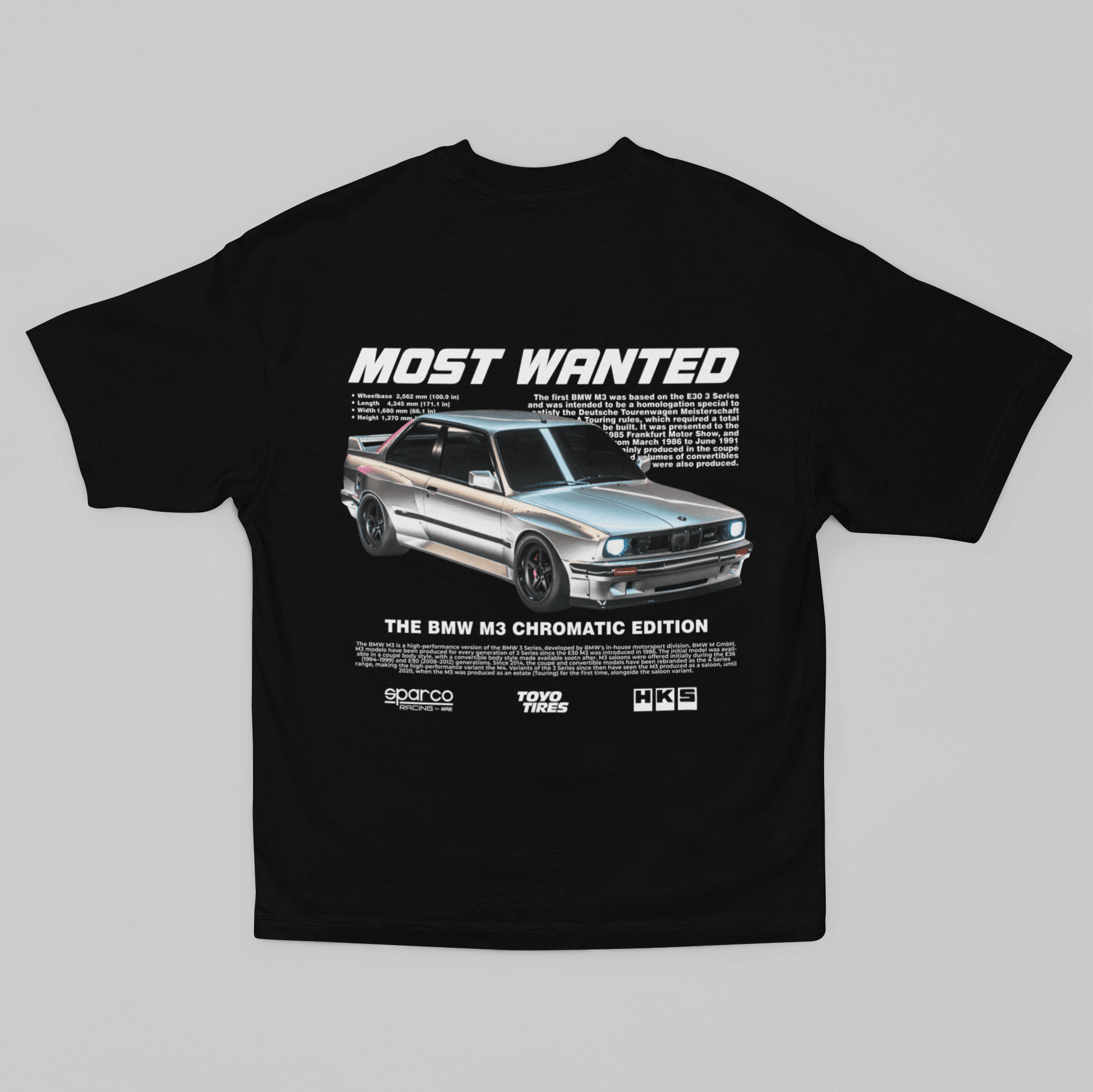 Camiseta Oversized BMW M3 Most Wanted - GTSO28