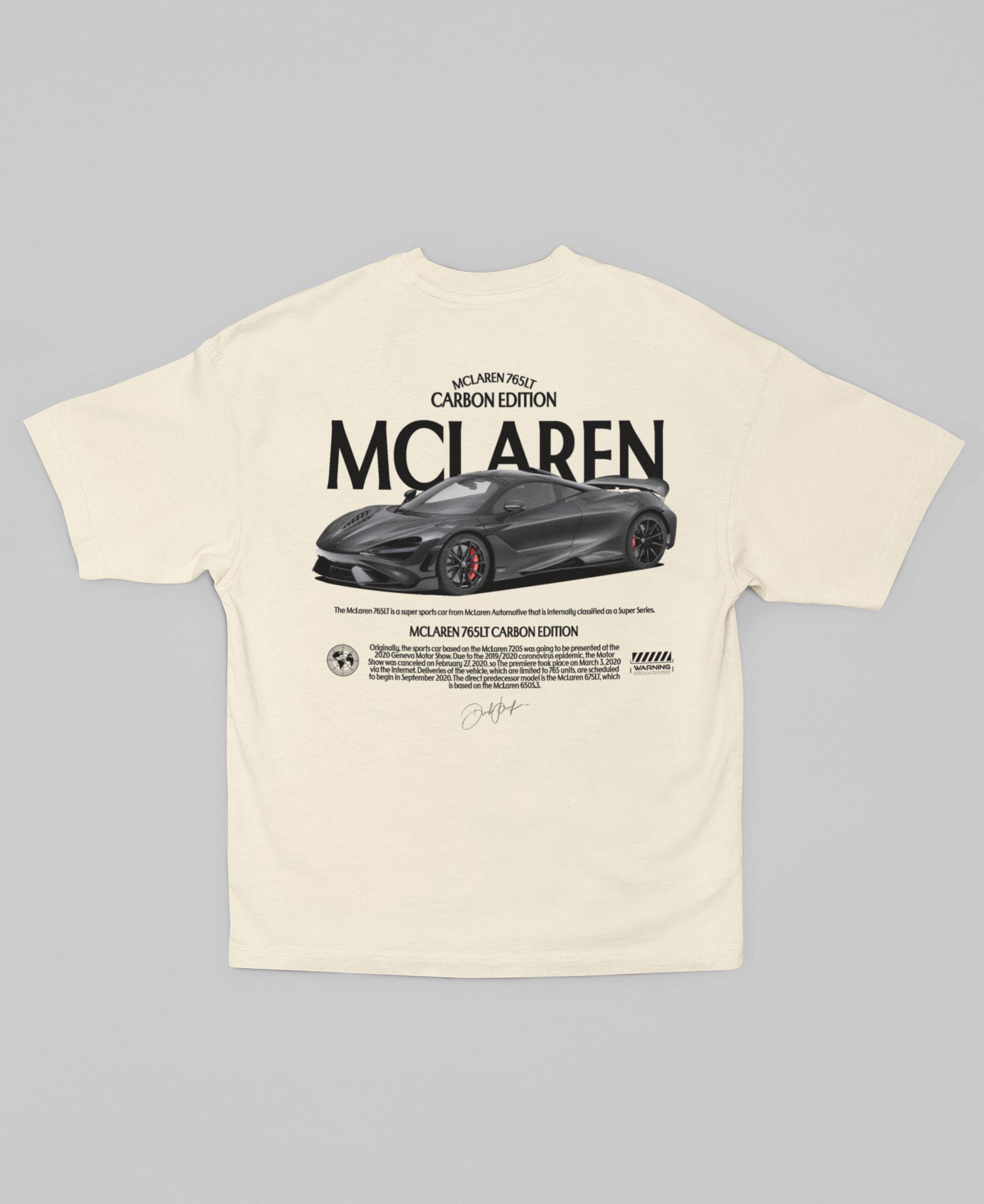 Camiseta Oversized McLaren 765LT - GTSO29