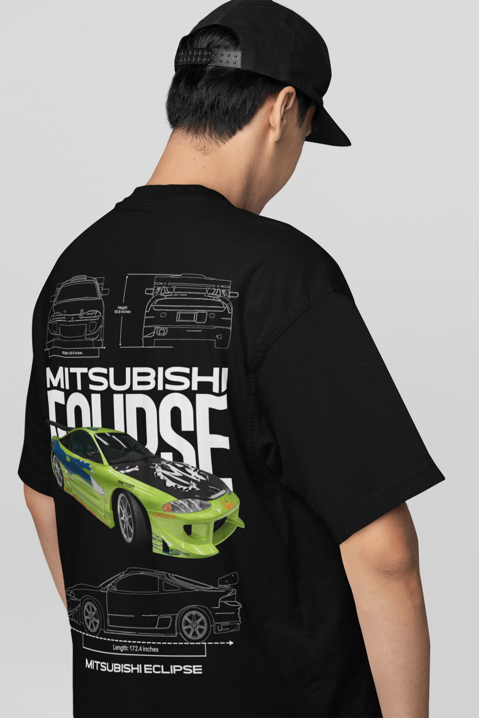 Camiseta do Brian + Mitsubishi Eclipse Velozes e Furiosos - GTS60-C