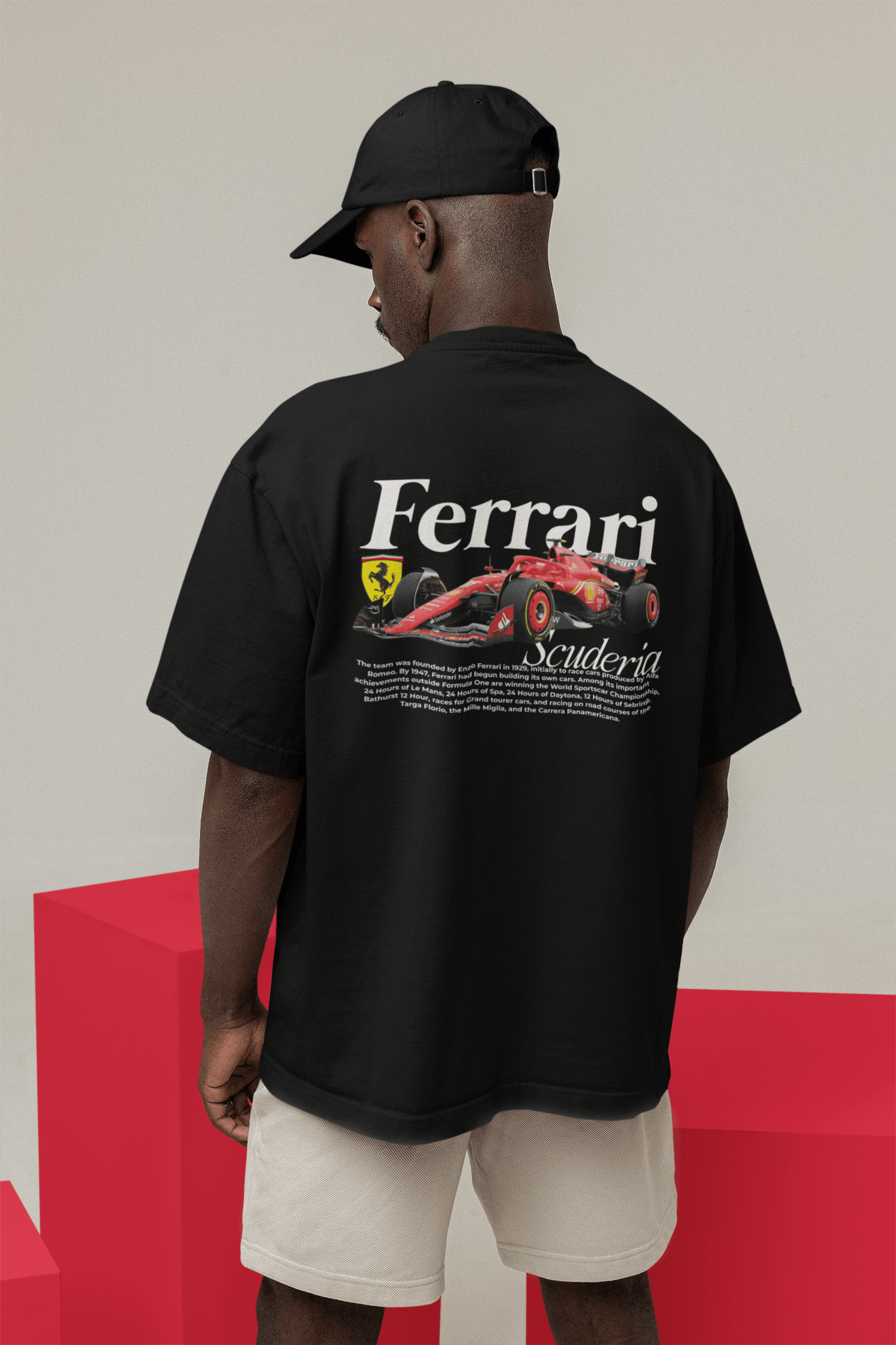 Camiseta Oversized Scuderia Ferrari Formula 1 - GTSO23