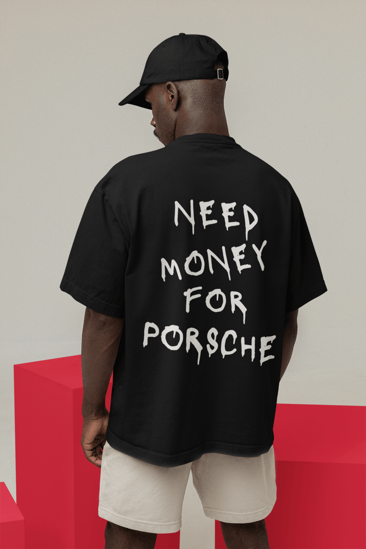 Camiseta Oversized Need Money For Porsche CLASSIC - GTS018