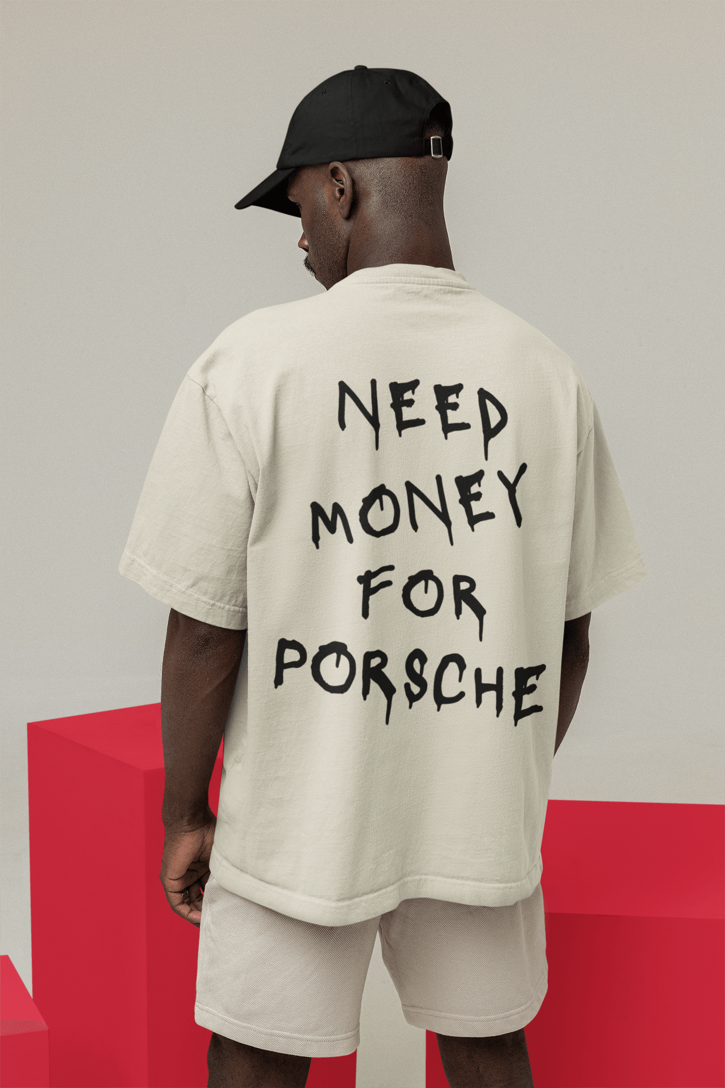 Camiseta Oversized Need Money For Porsche CLASSIC - GTS018