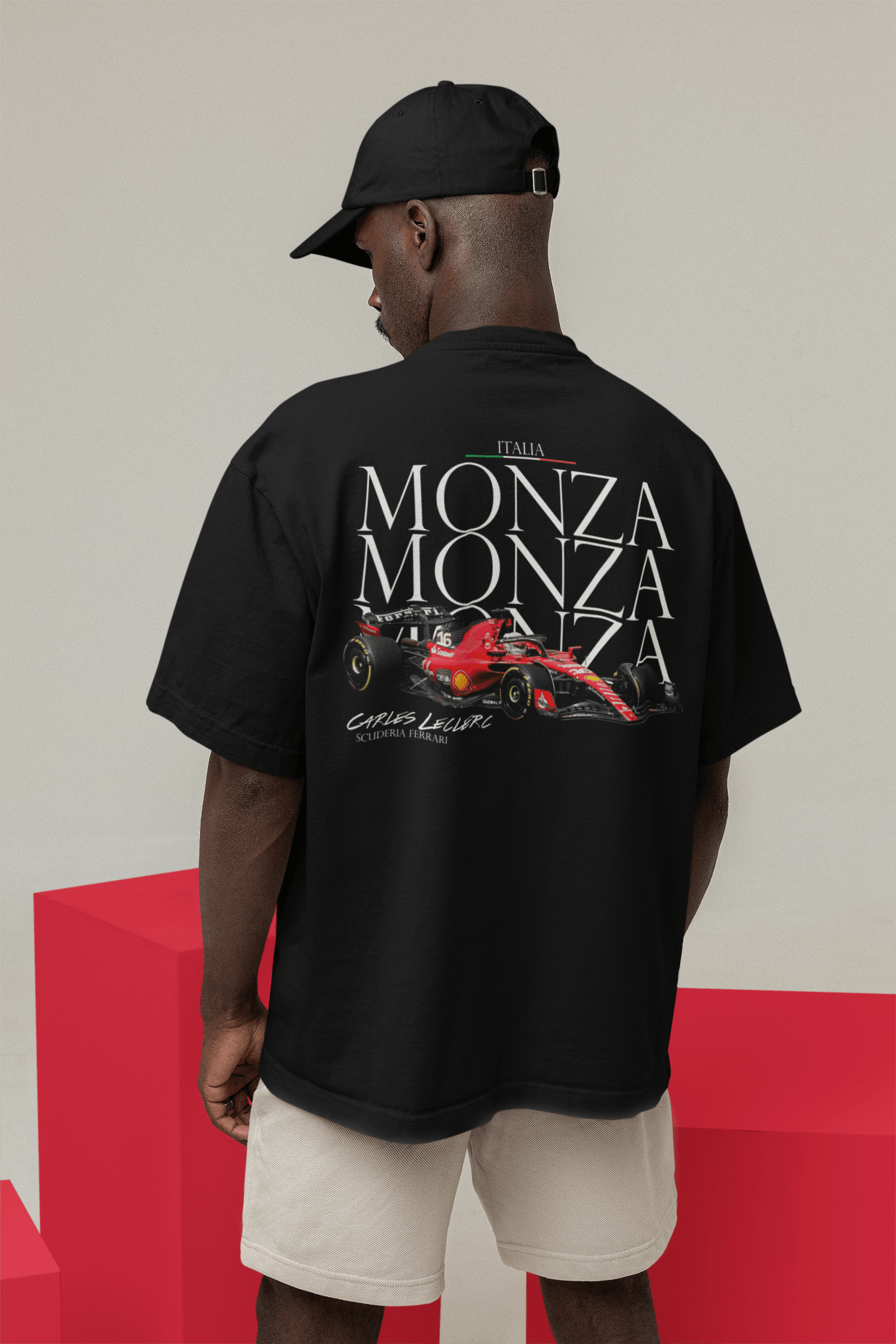 Camiseta Oversized Formula 1 Ferrari Leclerc - GTSO18