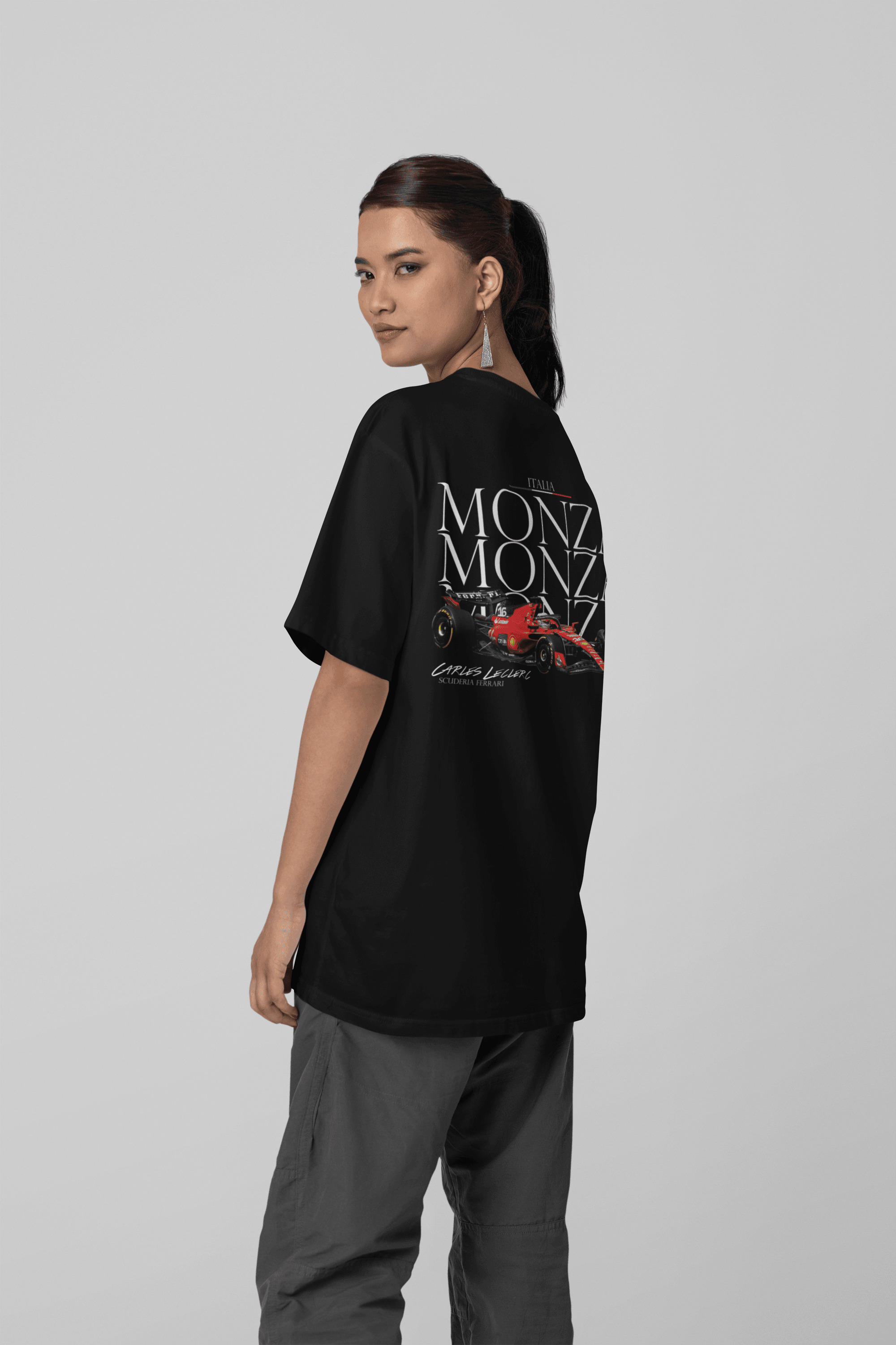 Camiseta Oversized Formula 1 Ferrari Leclerc - GTSO18