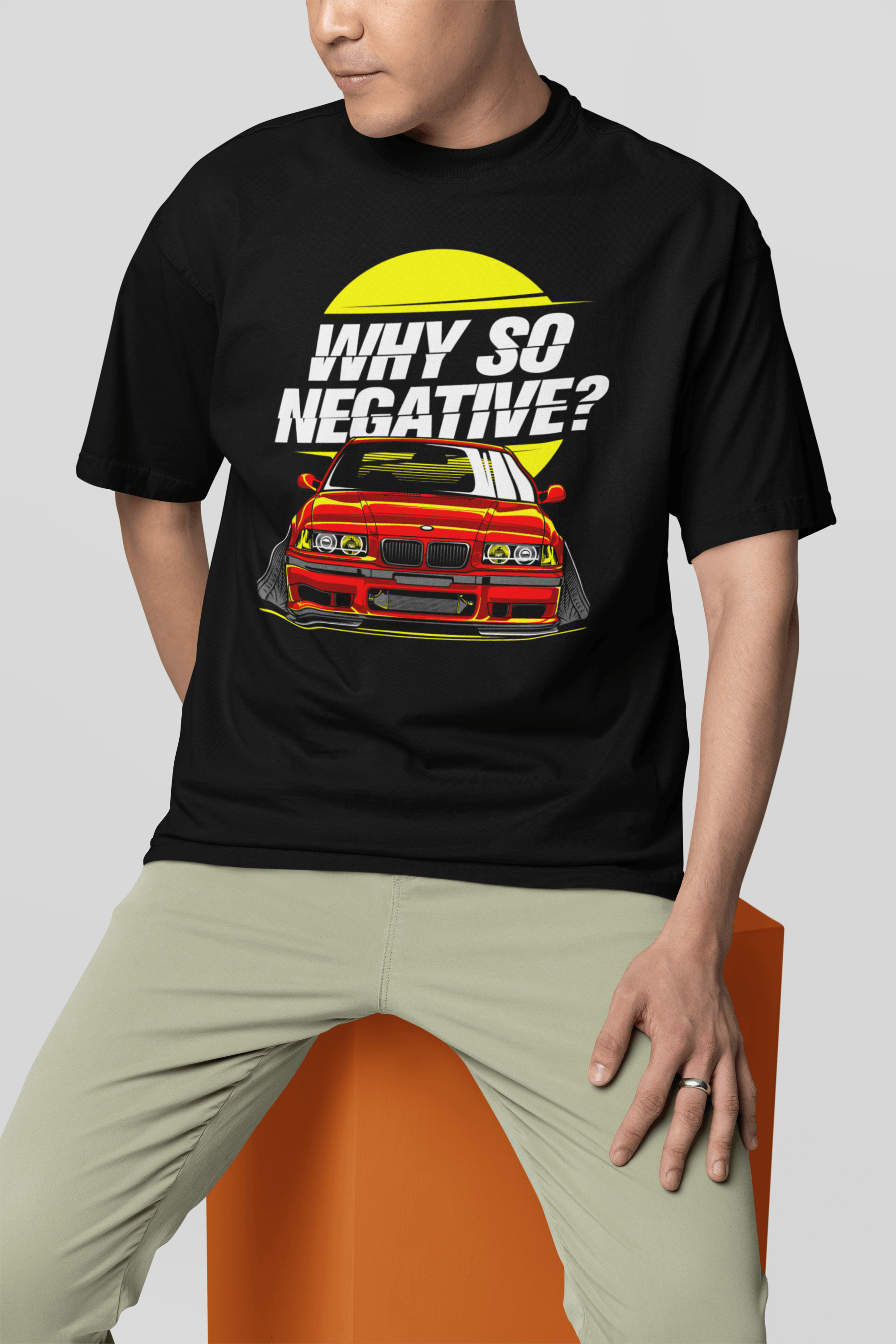 Camiseta BMW Why So Negative? - GTS35 - Loja GTS Custons