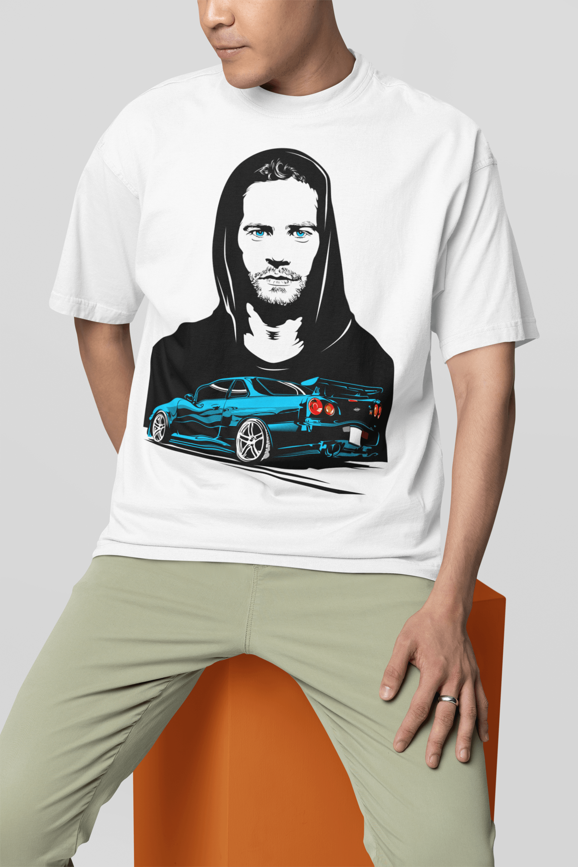 Camiseta "Brian" Paul Walker Skyline - GTS45 - Loja GTS Customs