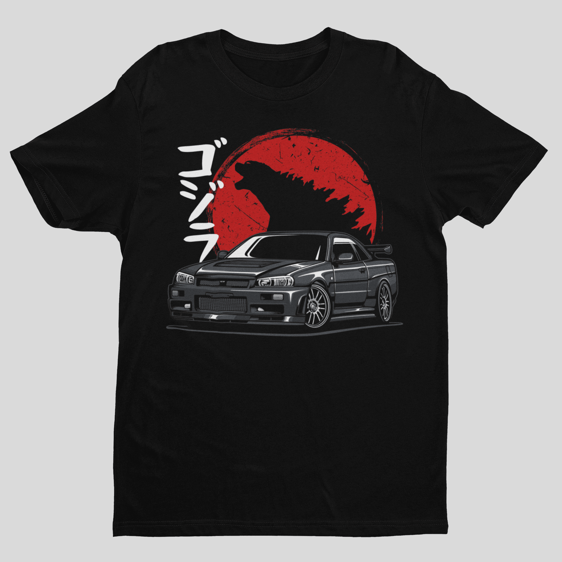 Camiseta Nissan Skyline GTR R34 Godzilla - GTS38 - Loja GTS Custons