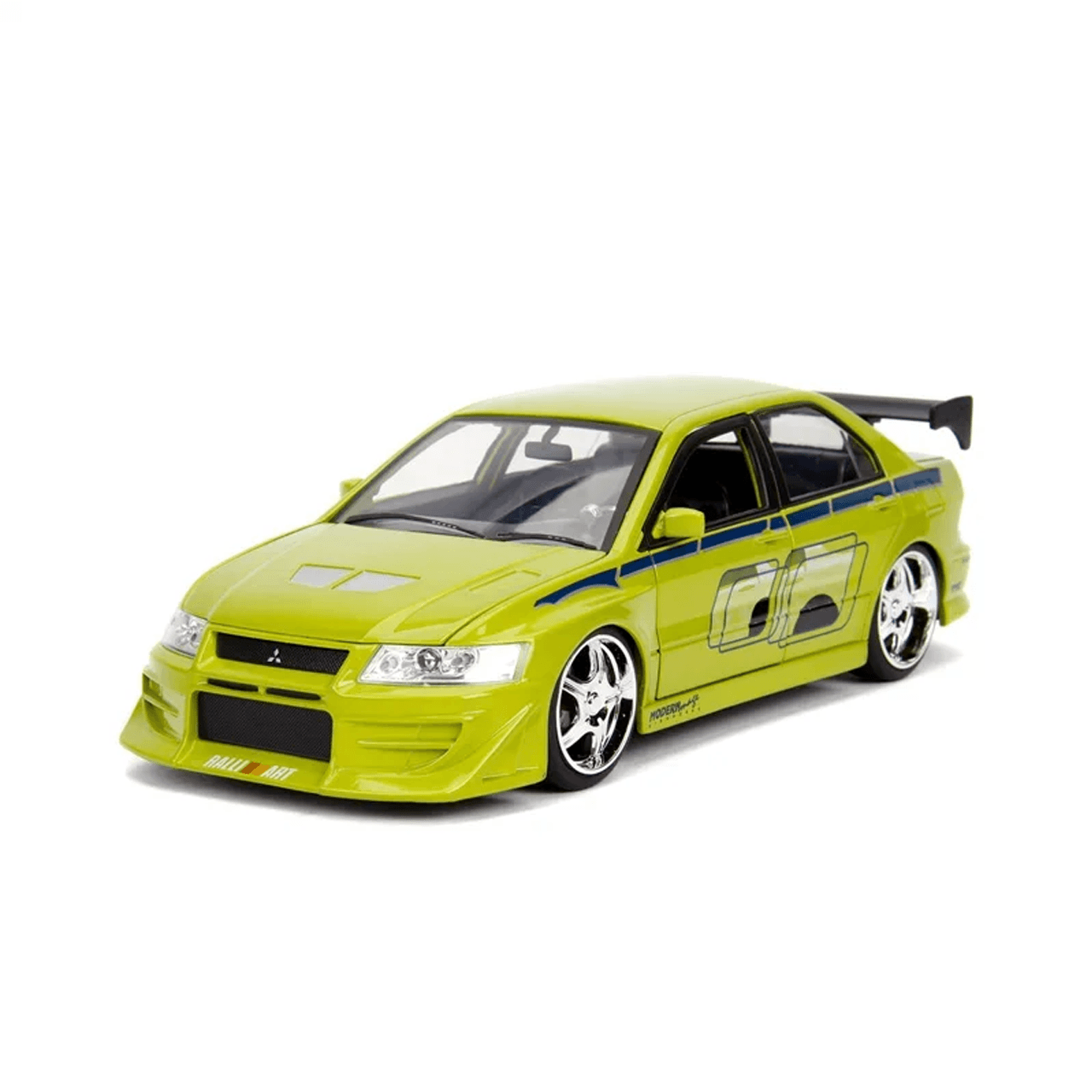 Miniatura 1/24 Mitsubishi Lancer Evolution 7 Brian O'Conner 2002 - Velozes e Furiosos 2 - Loja GTS Custons