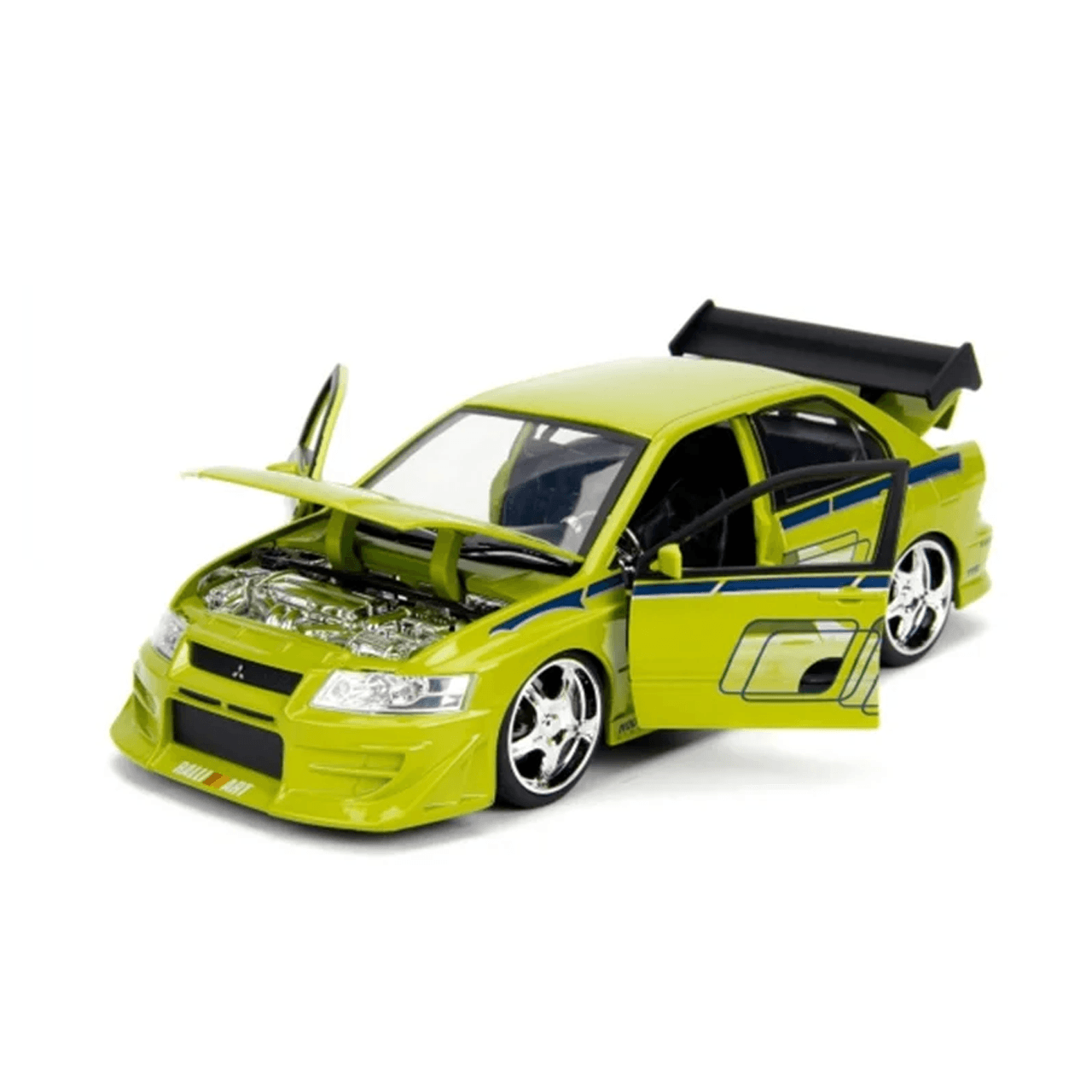 Miniatura 1/24 Mitsubishi Lancer Evolution 7 Brian O'Conner 2002 - Velozes e Furiosos 2 - Loja GTS Custons