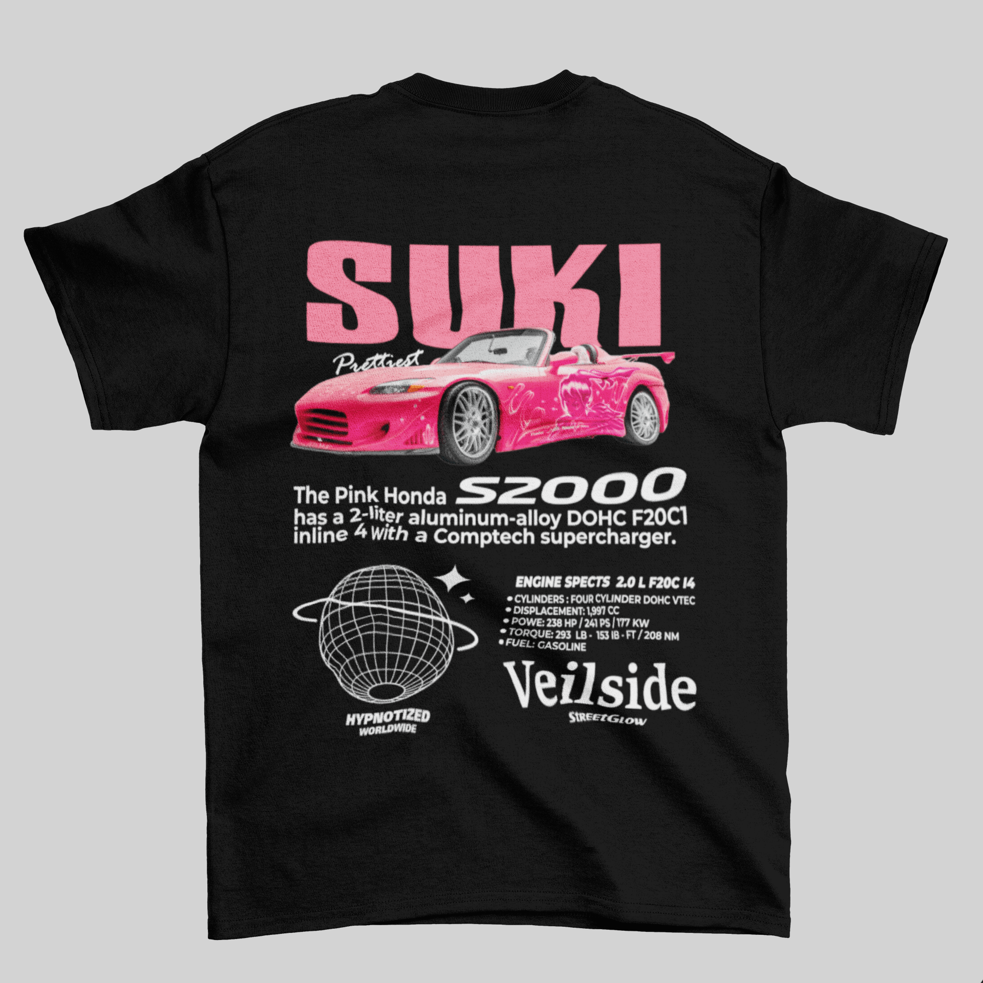 Camiseta do Brian + Suki Honda S2000 do Velozes e Furiosos - GTS60-B